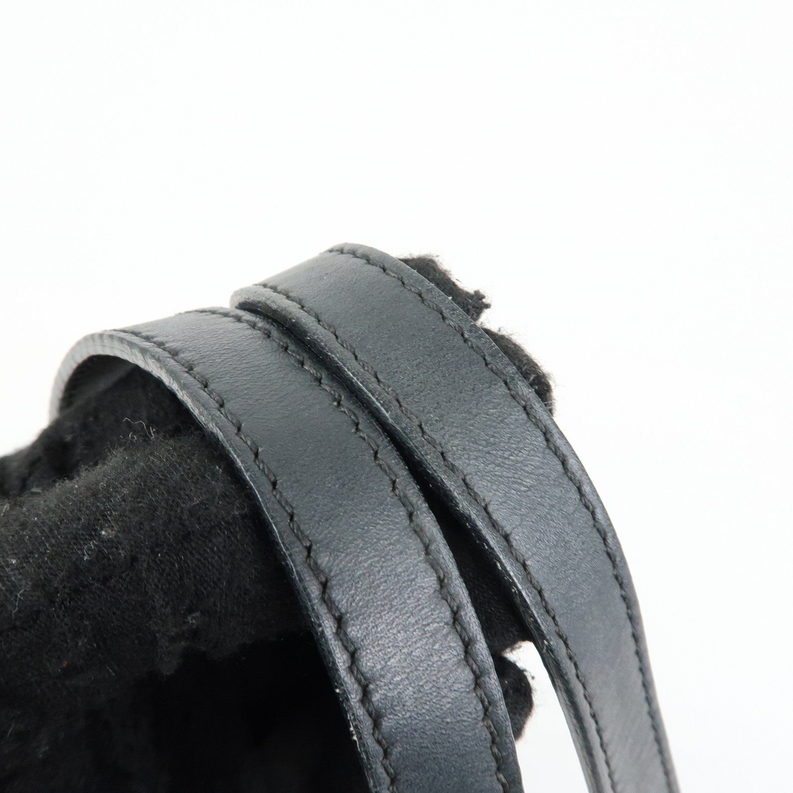 Christian Dior Trotter Saddle Jacquard Leather Shoulder Bag Black