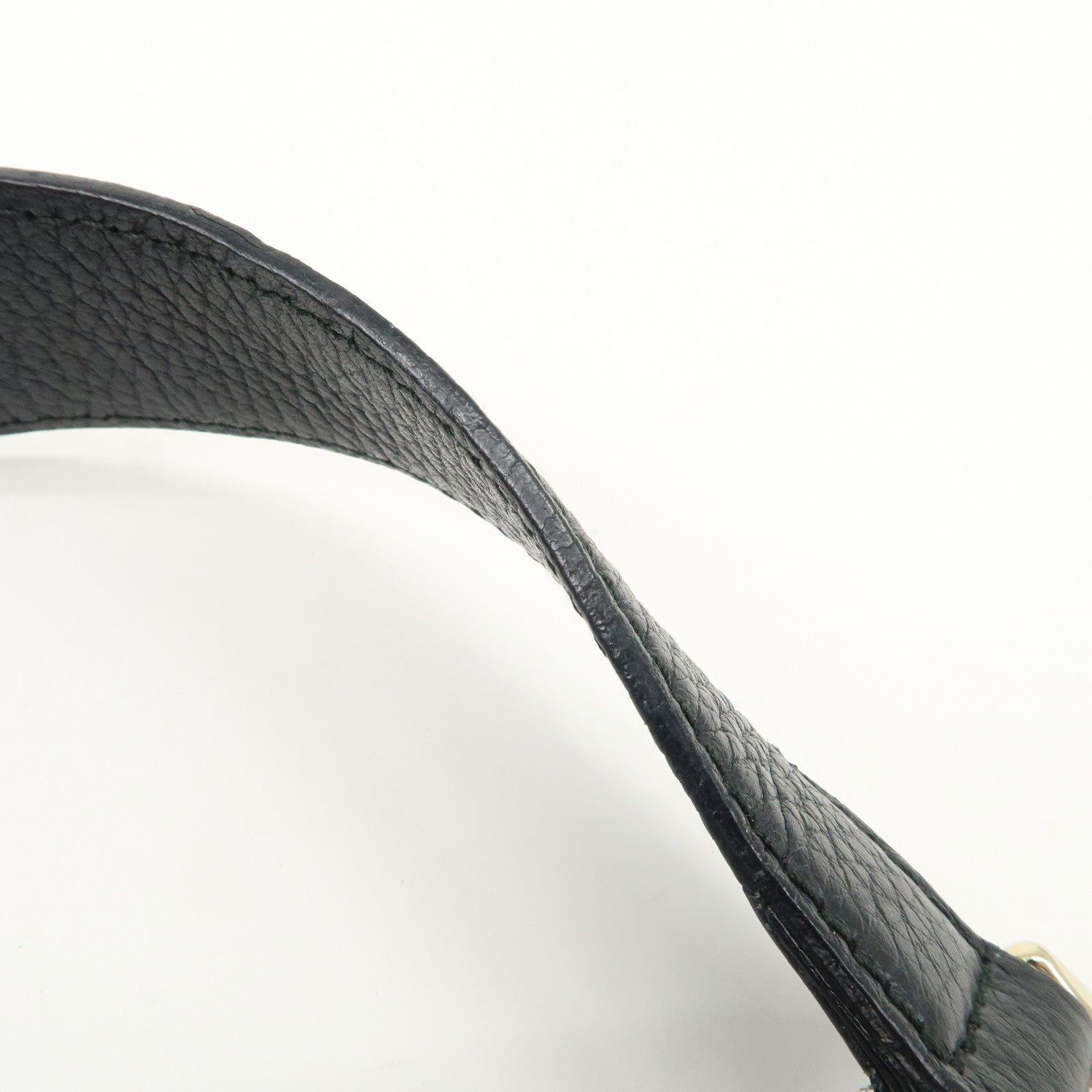 GUCCI GG Nylon Leather Shoulder Bag Hand Bag Black 257268