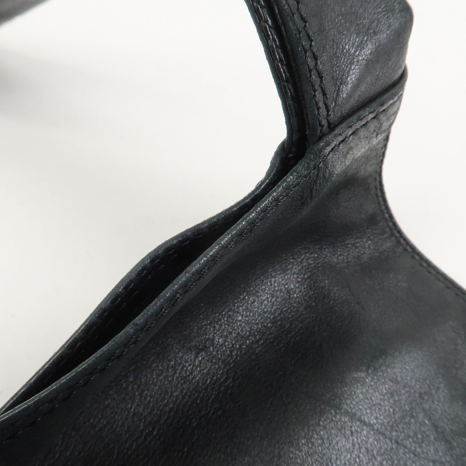 CHANEL Lamb Skin Shoulder Bag Crossbody Bag Black