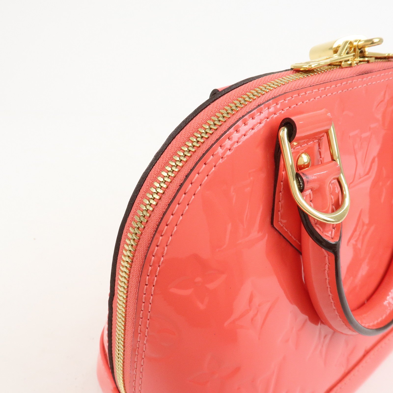 Louis Vuitton Monogram Vernis Alma BB 2Way Bag Hand Bag Rose Rich M90259