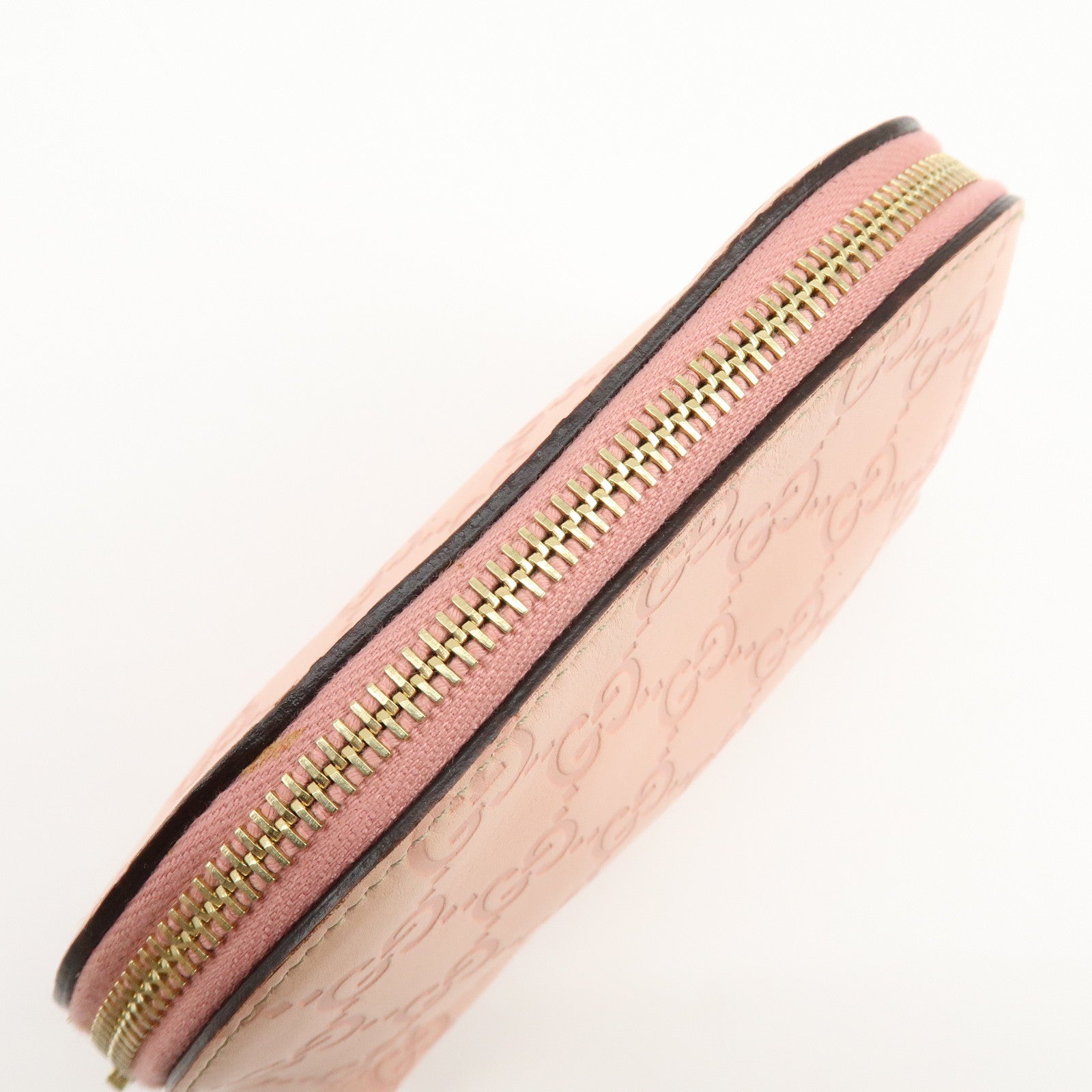 GUCCI Guccissima Leather Cosmetic Pouch Accessory Pouch Pink 141810