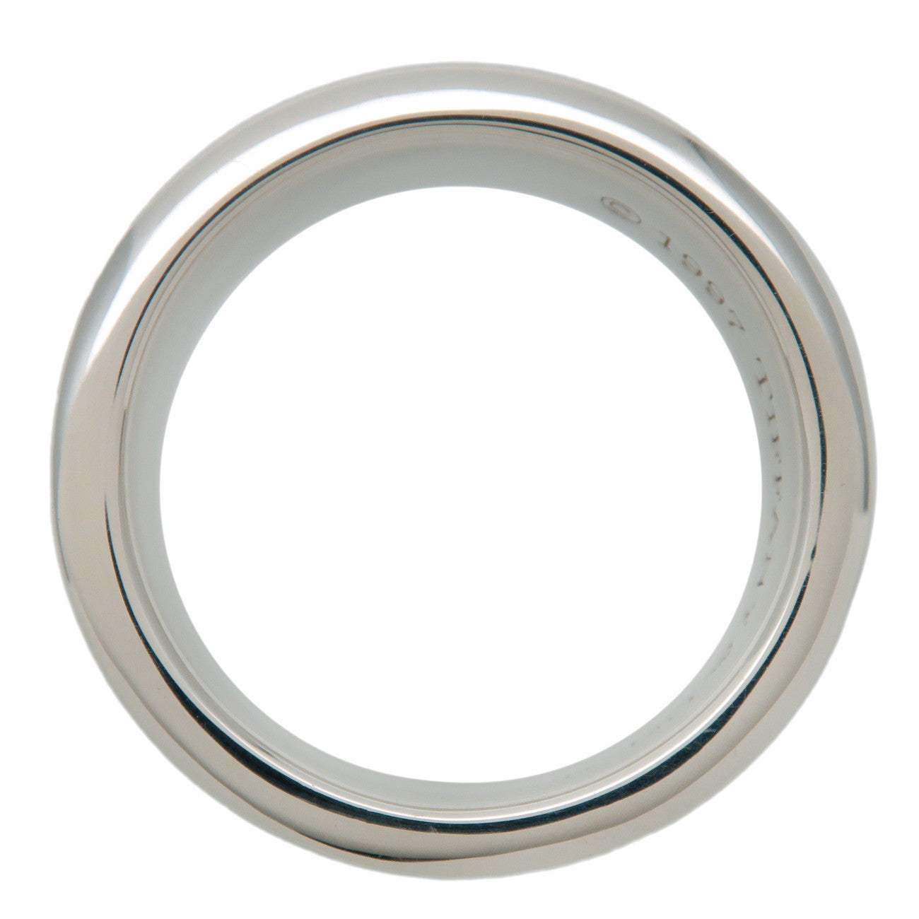 Tiffany & Co 1837 Narrow Ring Medium SV925 Silver US6.5 EU53 HK14