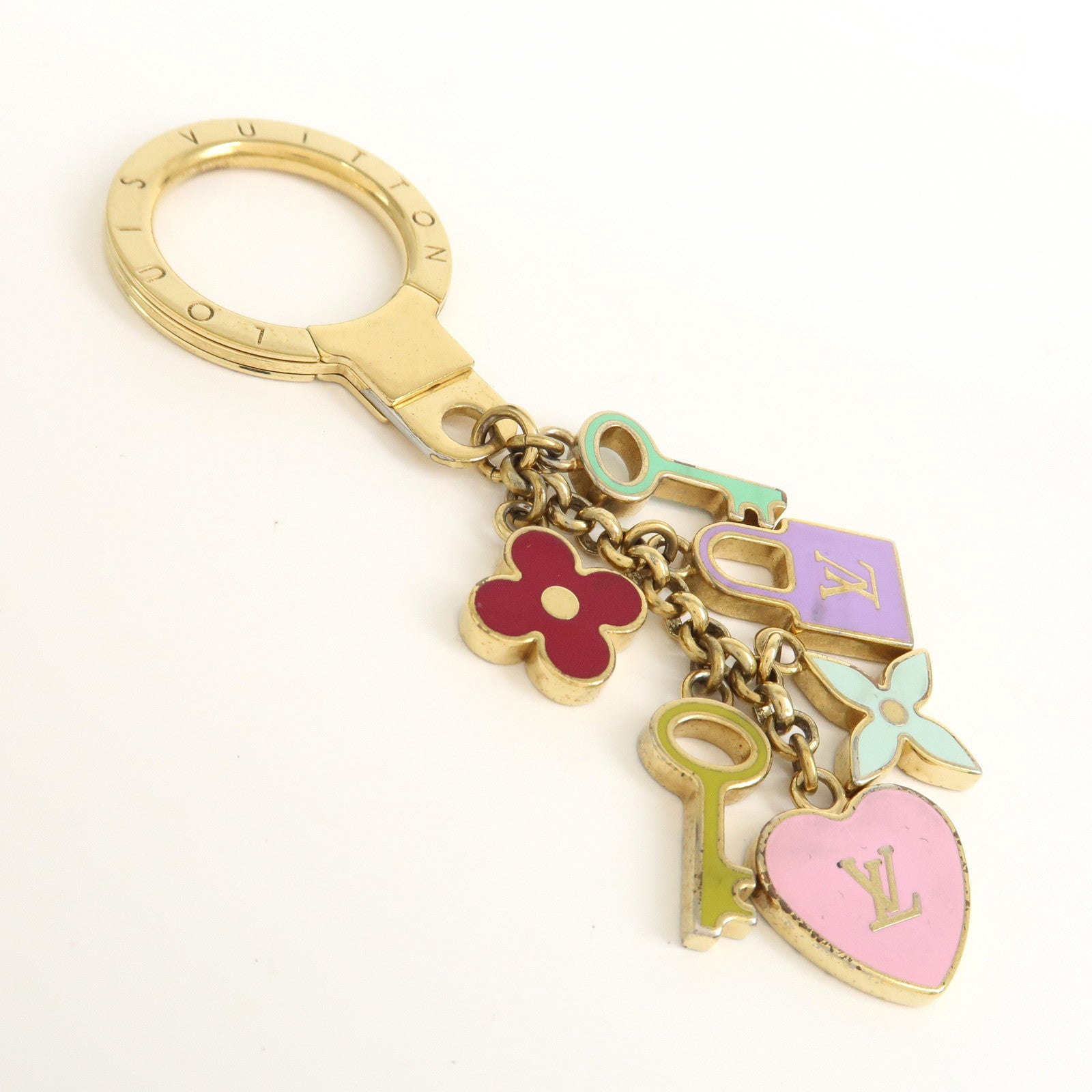 Louis Vuitton Portefeuille Clテゥs Pretty Charm Key Holder M66145