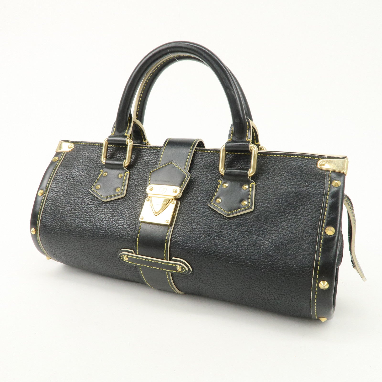 Louis Vuitton Suhari Leather Epanui PM Hand Bag Noir M91851 Used