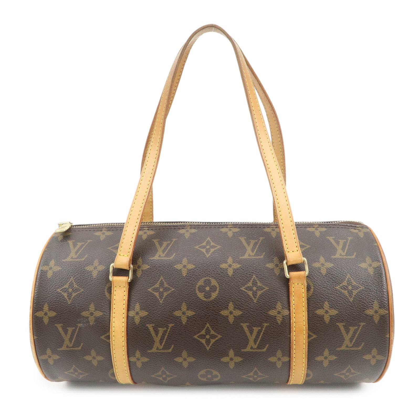 Louis Vuitton Monogram Papillon 30 Hand Bag Brown M51385