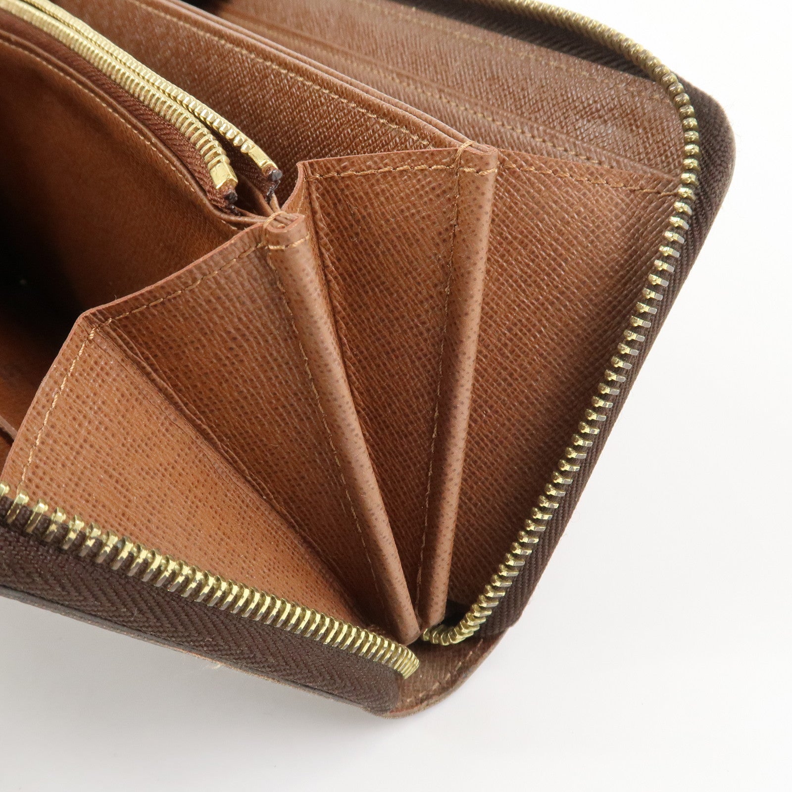 Louis Vuitton Monogram Canvas Zippy Long Wallet Brown M60017