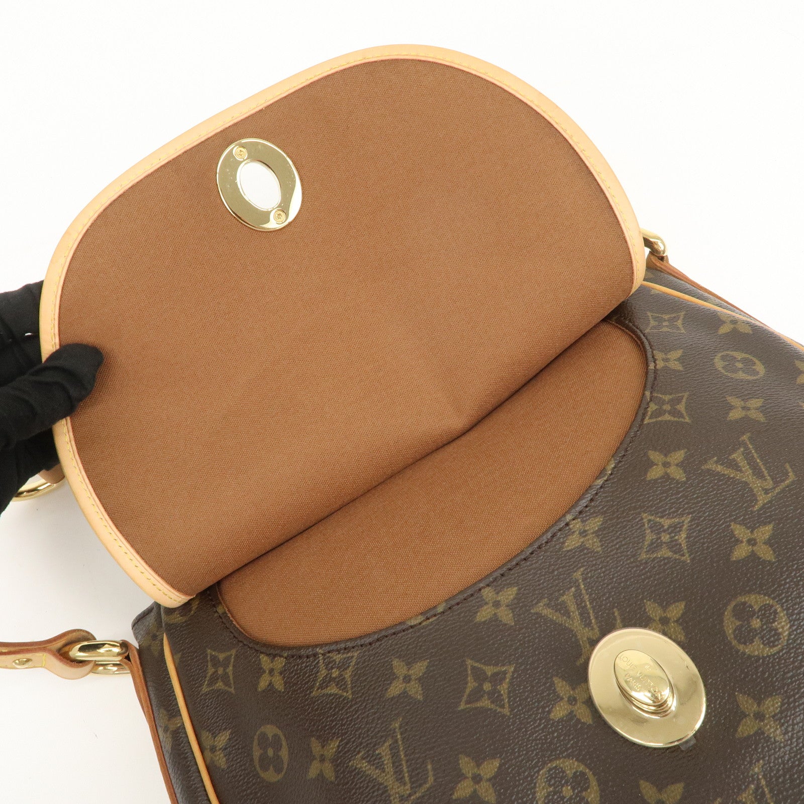 Louis Vuitton Monogram Tolum PM Shoulder Bag Hand Bag Brown M40076