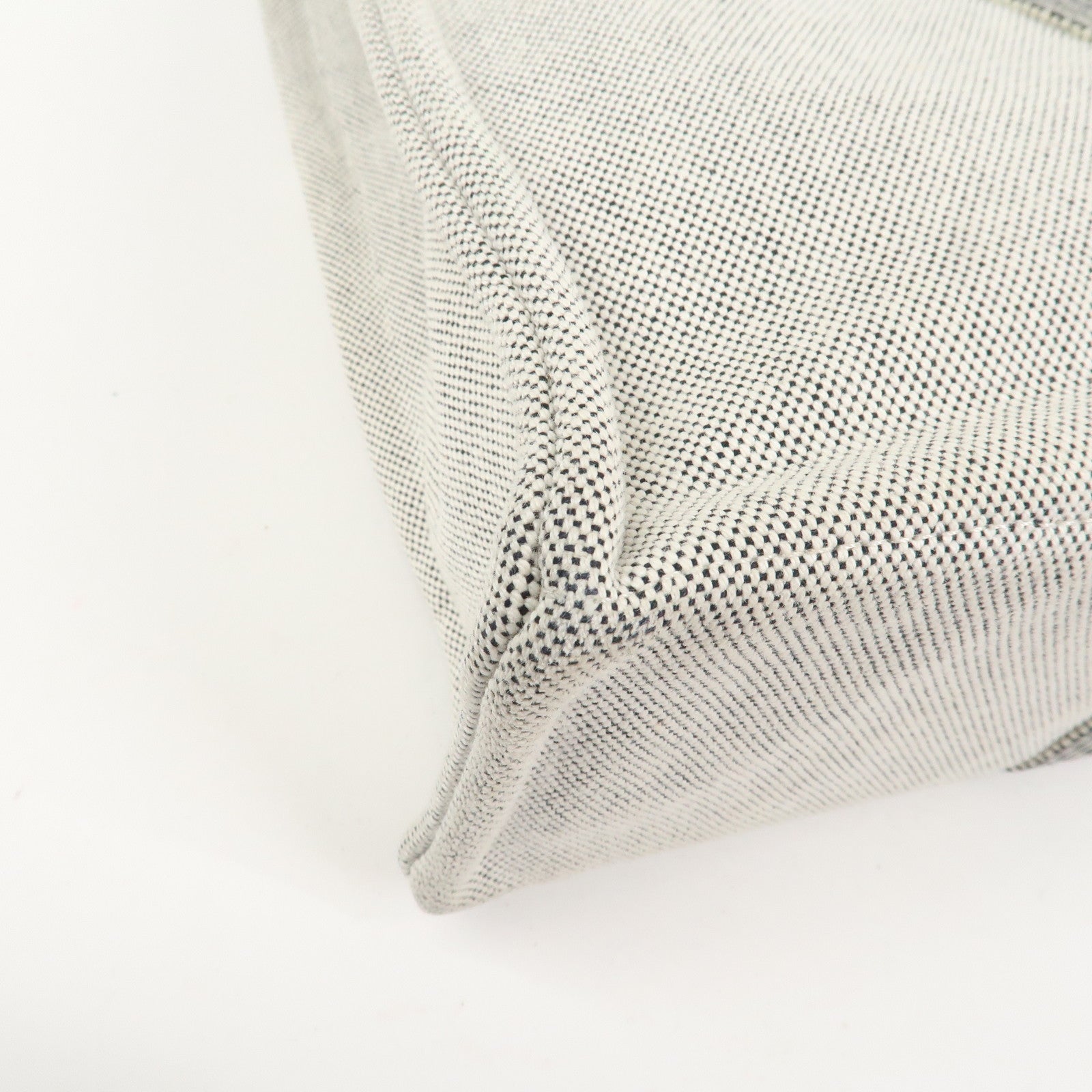 HERMES New Fourre Tout MM Canvas Tote Bag Hand Bag Gray