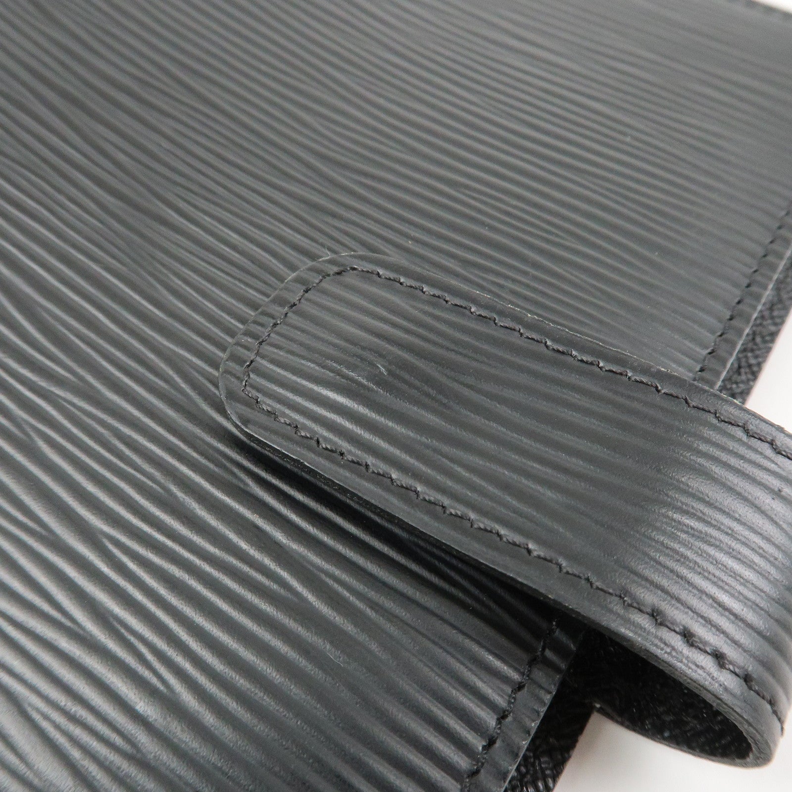 Louis Vuitton Epi Agenda MM Planner Cover Noir Black R20042