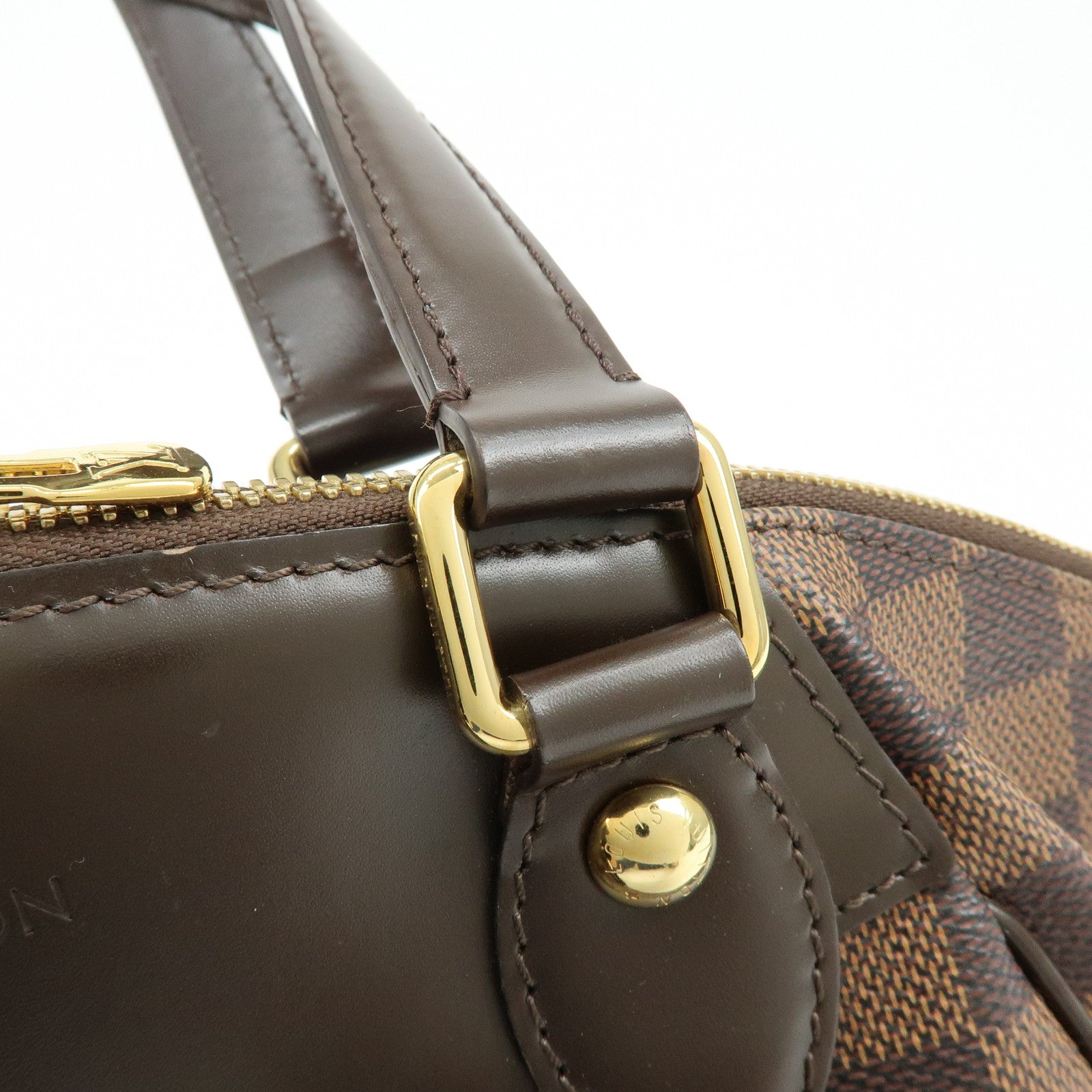 Louis Vuitton Damier Ebene Verona PM Hand Bag Brown