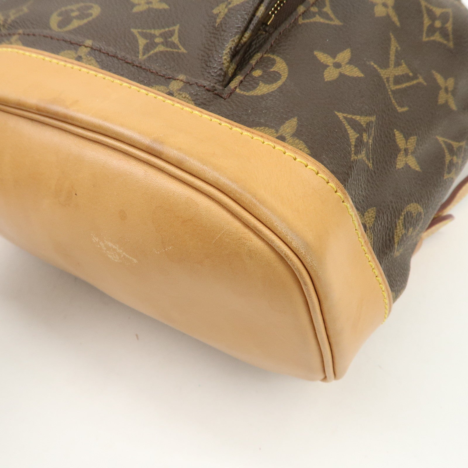 Louis Vuitton Monogram Montsouris MM Back Pack Brown M51136 Used