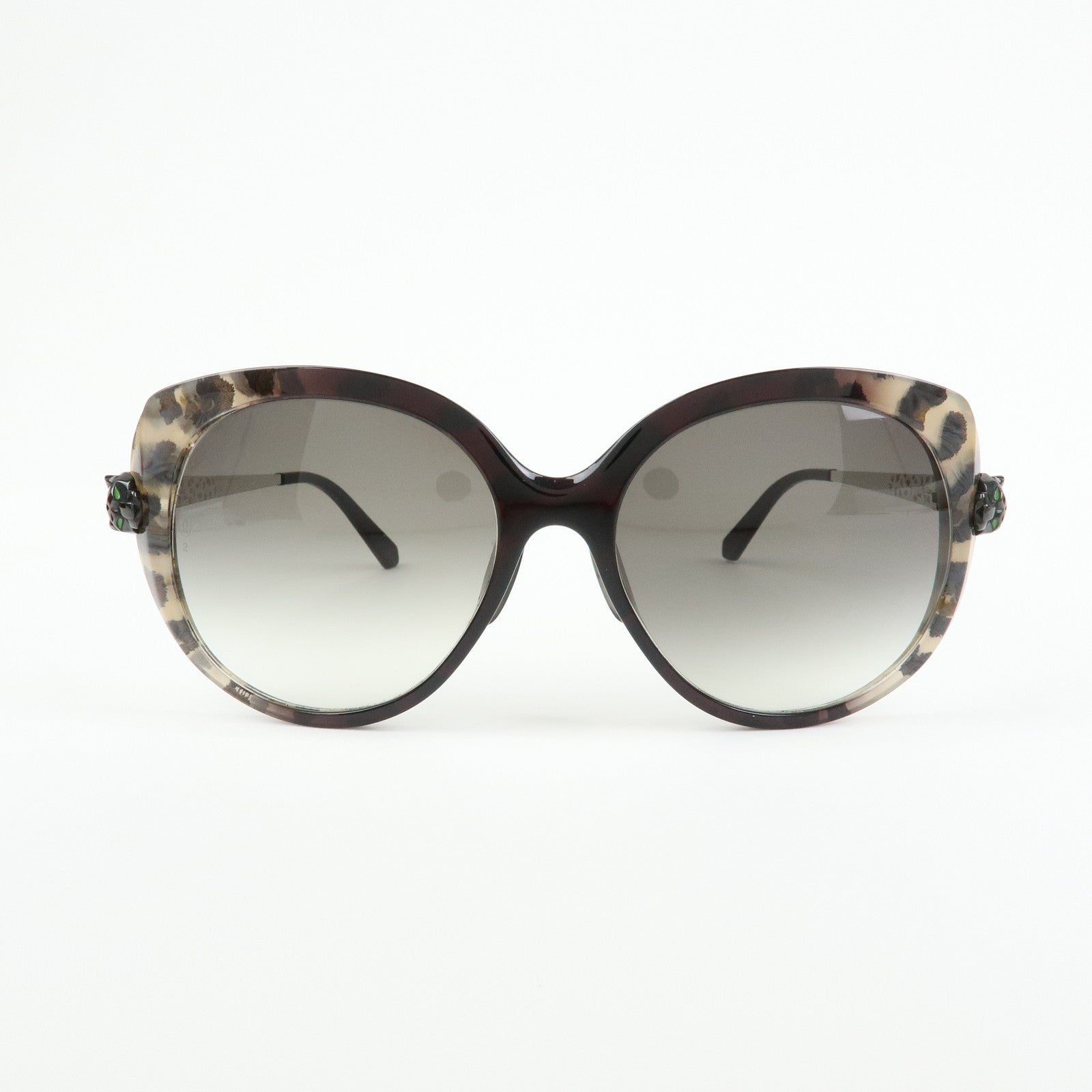 Cartier Panthere Plastic Sunglasses Black Beige DAA2321
