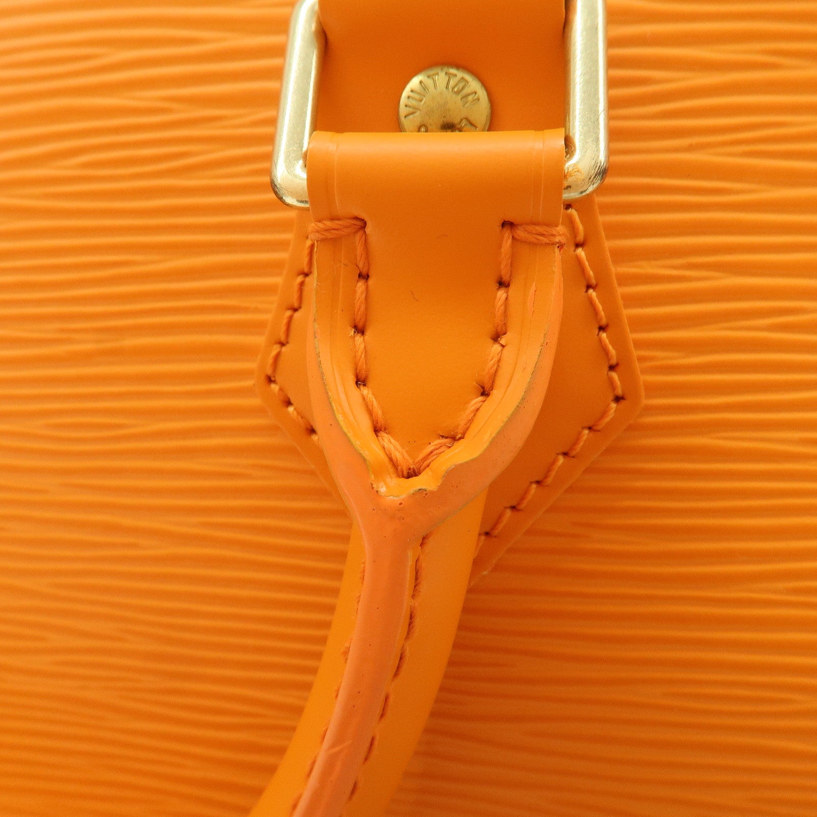 Louis Vuitton Epi Alma Hand Bag Mandarin Orange M5124H