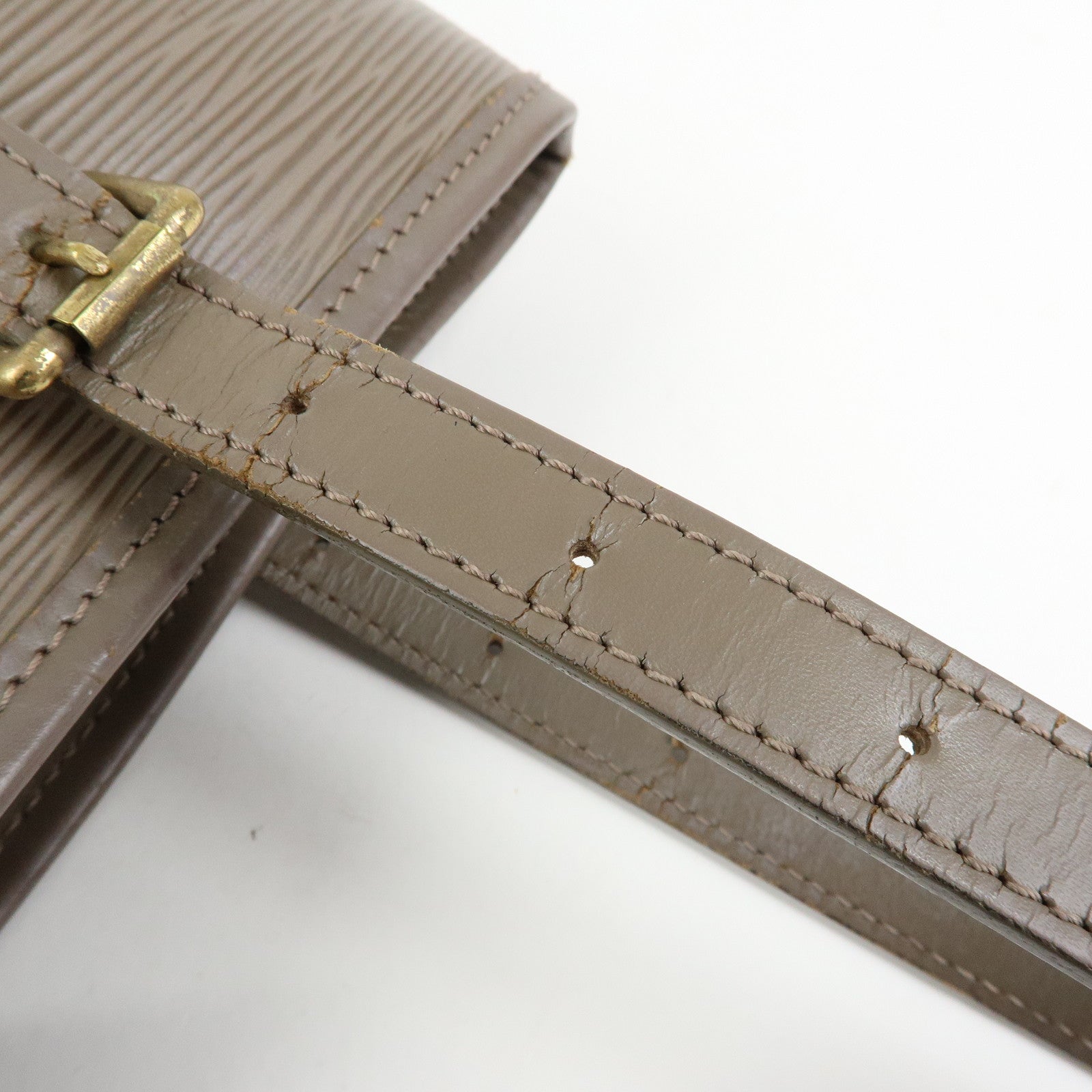 Louis Vuitton Epi Leather Bucket GM Tote Bag Shoulder Bag Gris