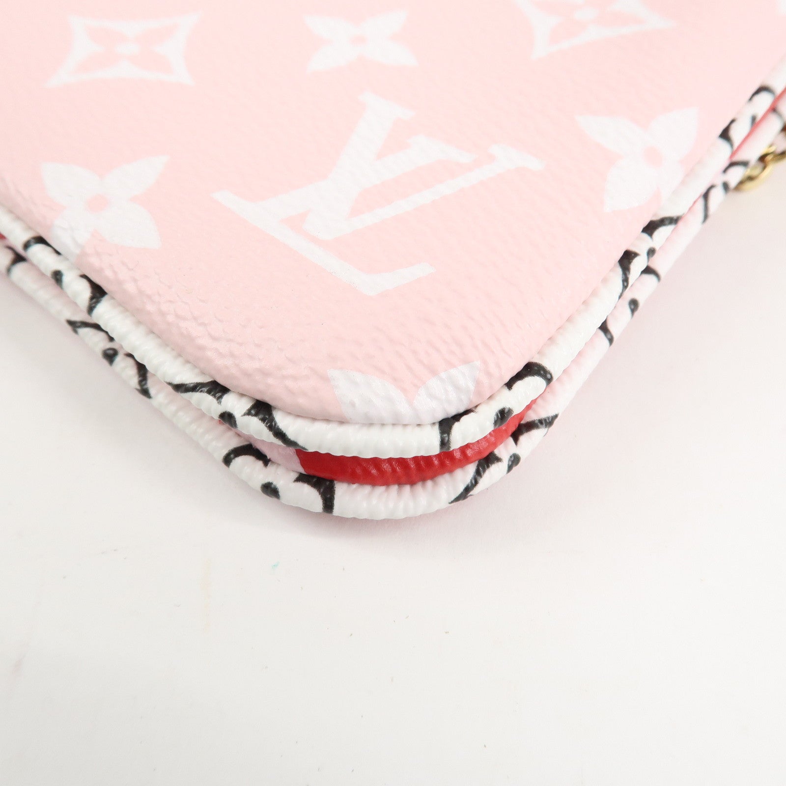 Louis Vuitton Monogram Giant Pochette Double Zip Pouch Rouge M67561 Used