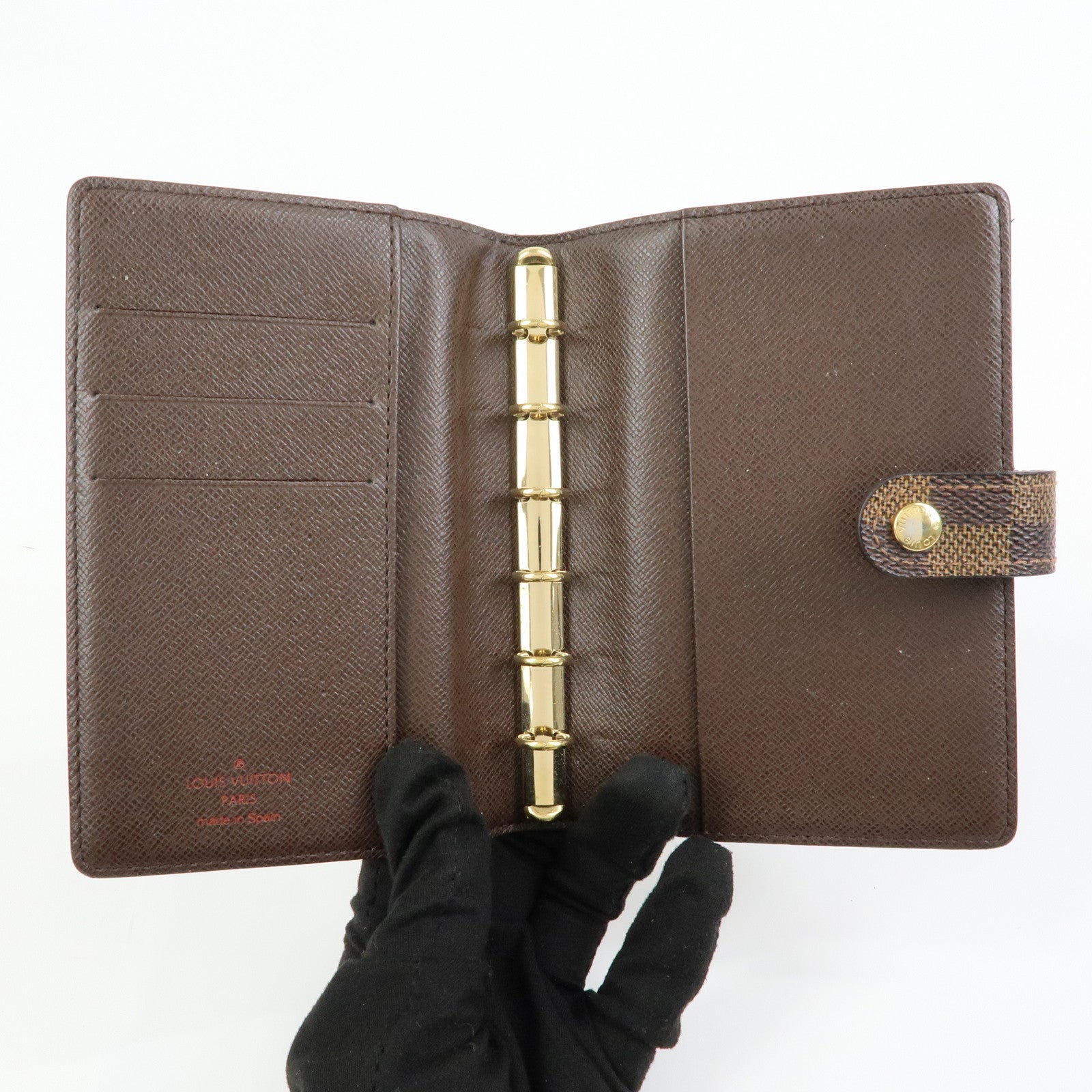 Louis Vuitton Damier Agenda PM Planner Cover Brown R20700