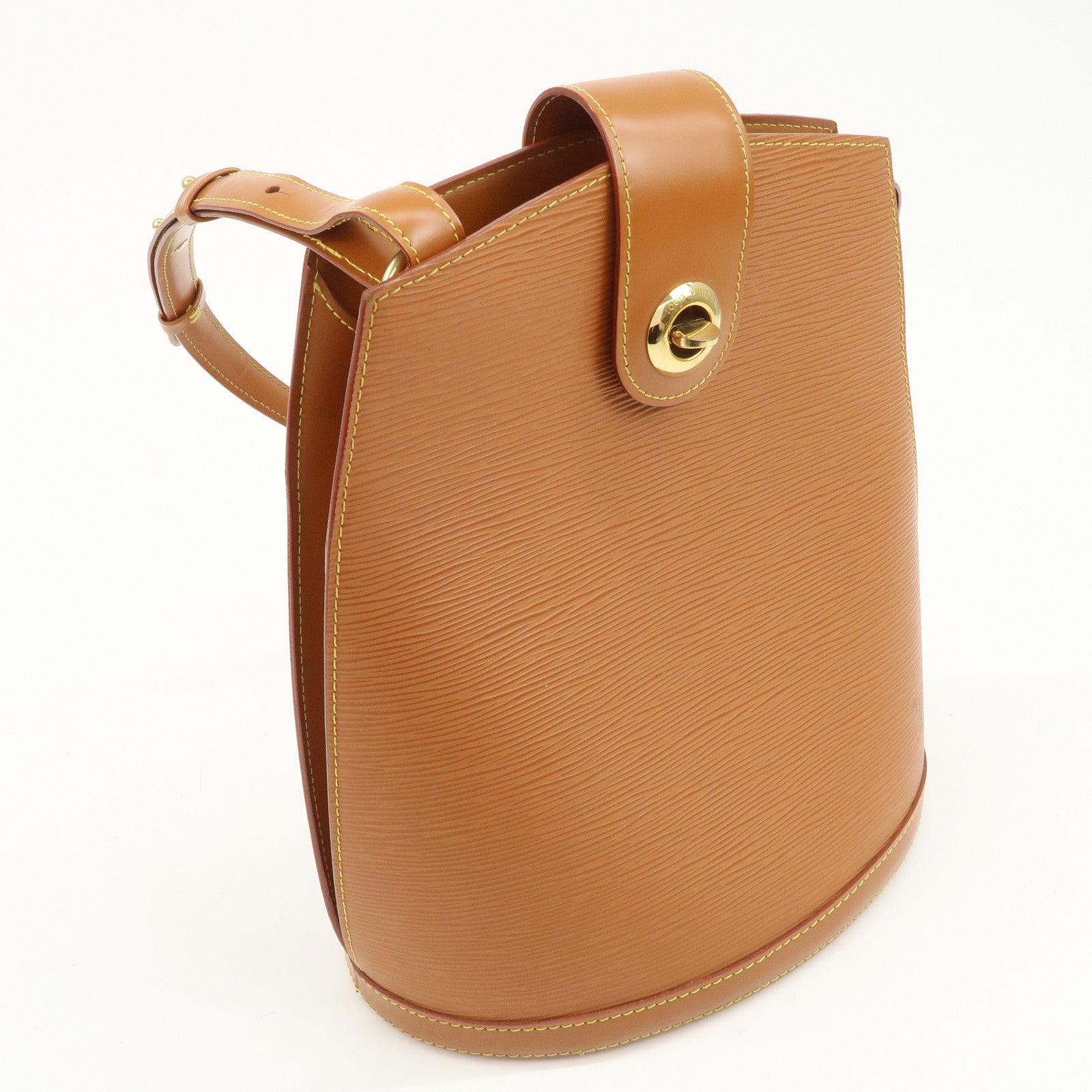 Louis Vuitton Epi Leather Cluny Shoulder Bag Kenya Brown M52253