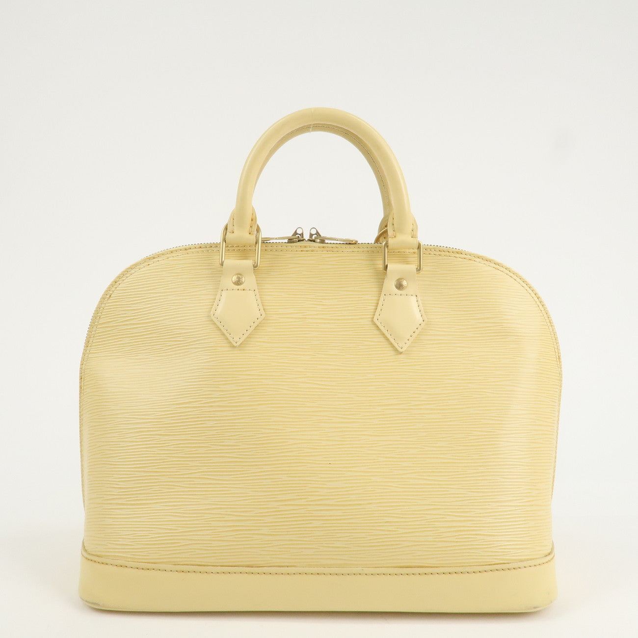 Louis Vuitton Epi Leather Alma Hand Bag Vanilla M5214A Used