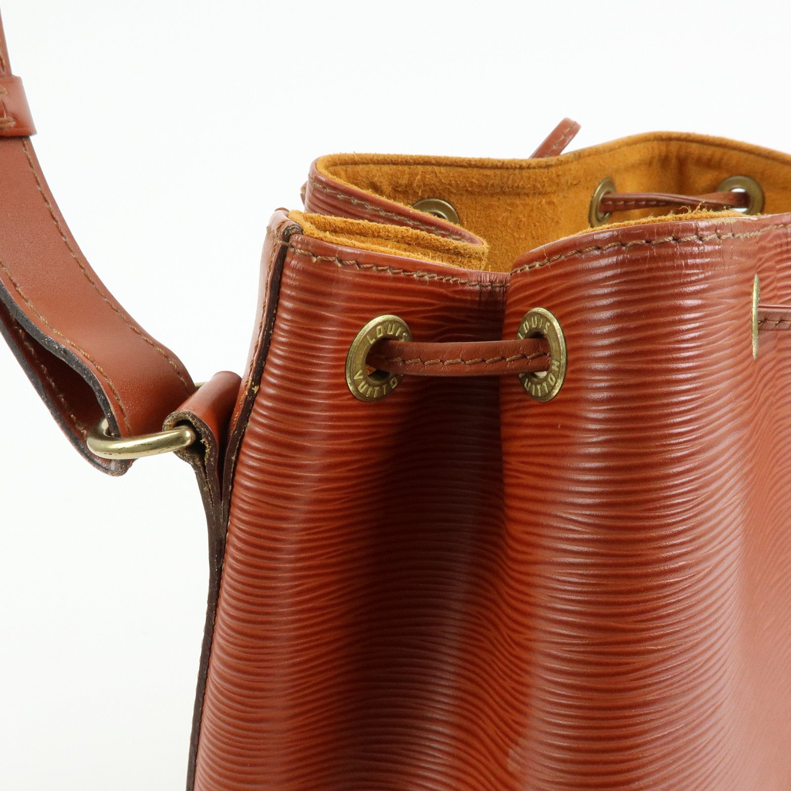 Louis Vuitton Epi Petit Noe Shoulder Bag Kenya Brown M44103