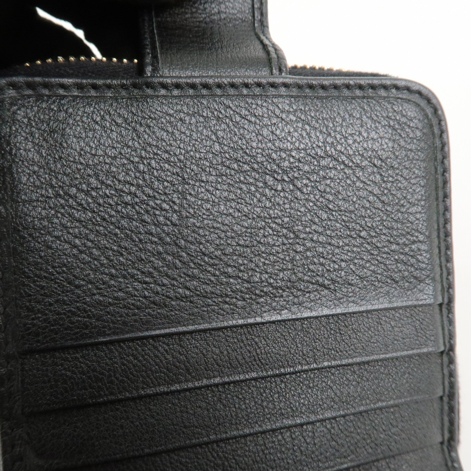 SAINT LAURENT PARIS Coin Case Coin Wallet Leather Black Logo 352906