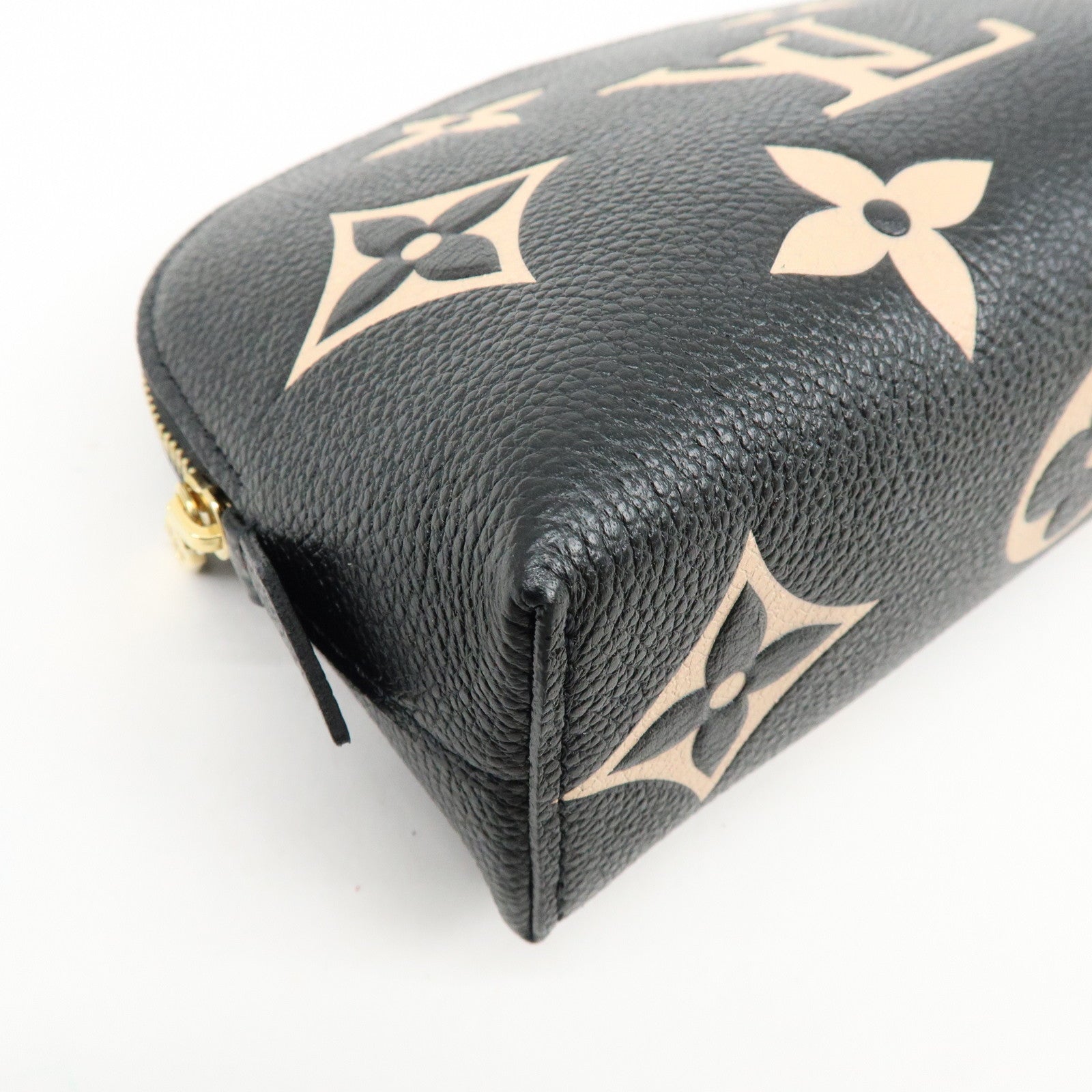 Louis Vuitton Bicolor Monogram Empreinte Cosmetic Pouch Noir M59086