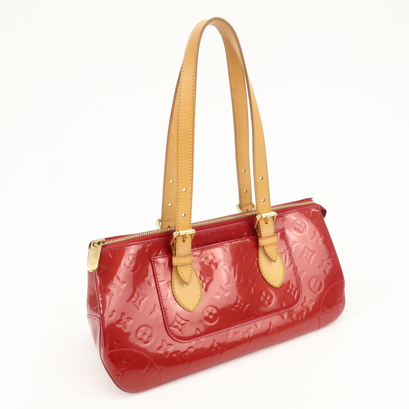Louis Vuitton Vernis Rosewood Avenue Hand Bag Pomme D'Amour M93507