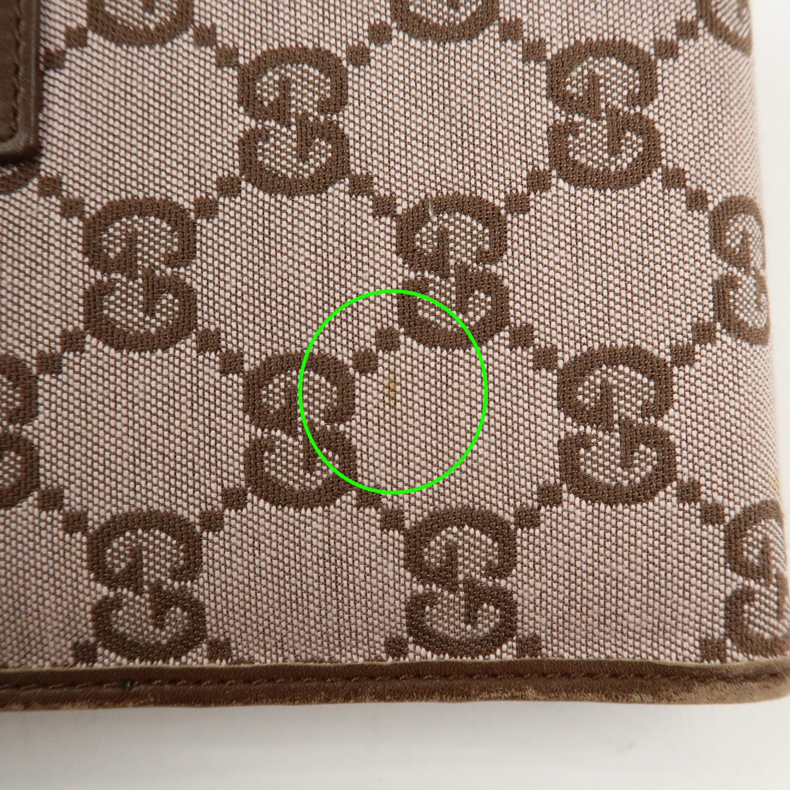 GUCCI GG Canvas Leather Agenda Cover Pink Brown 031.3661.1069