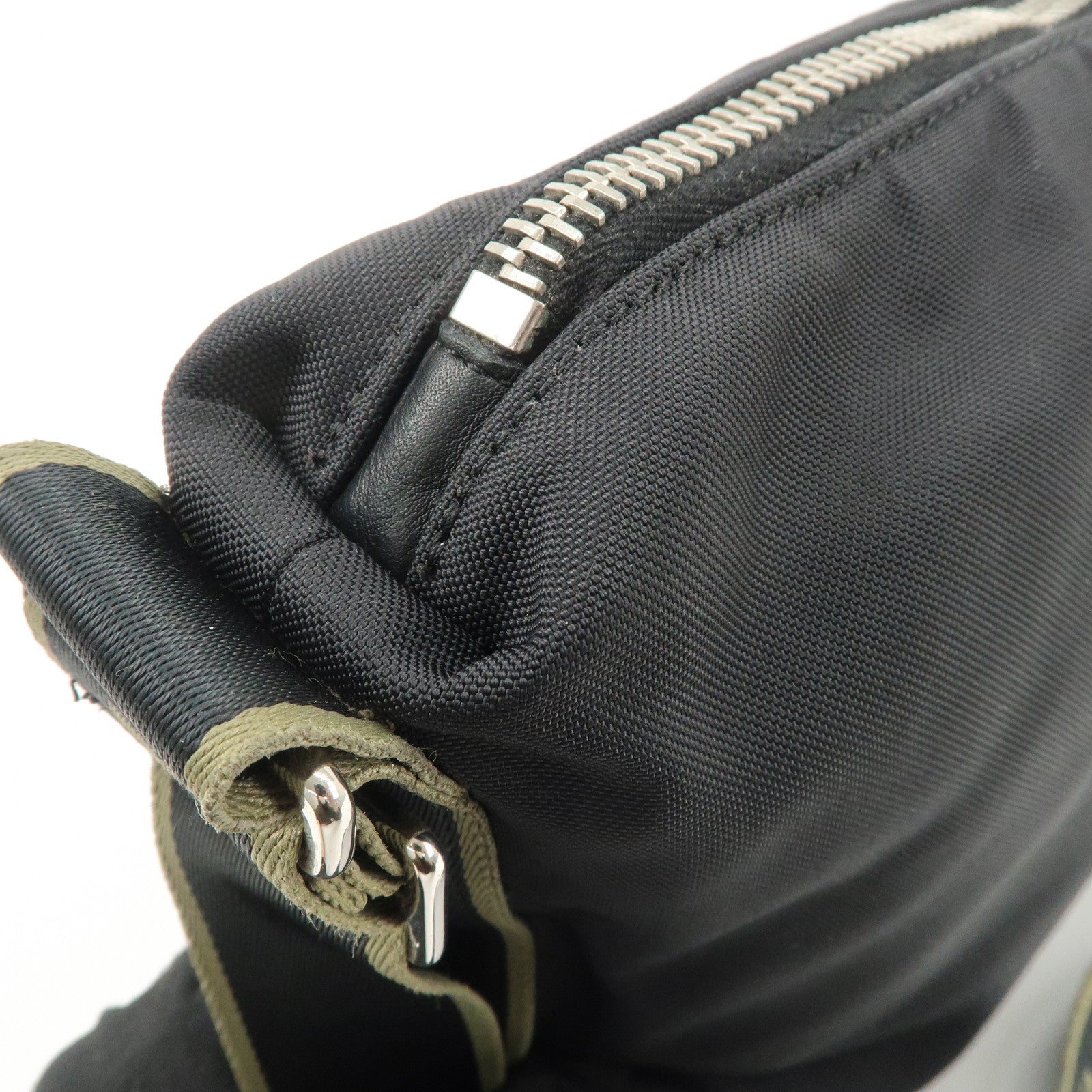 CHANEL Chanel Sports Line Nylon Shoulder Crossbody Bag Khaki 10462052 Used