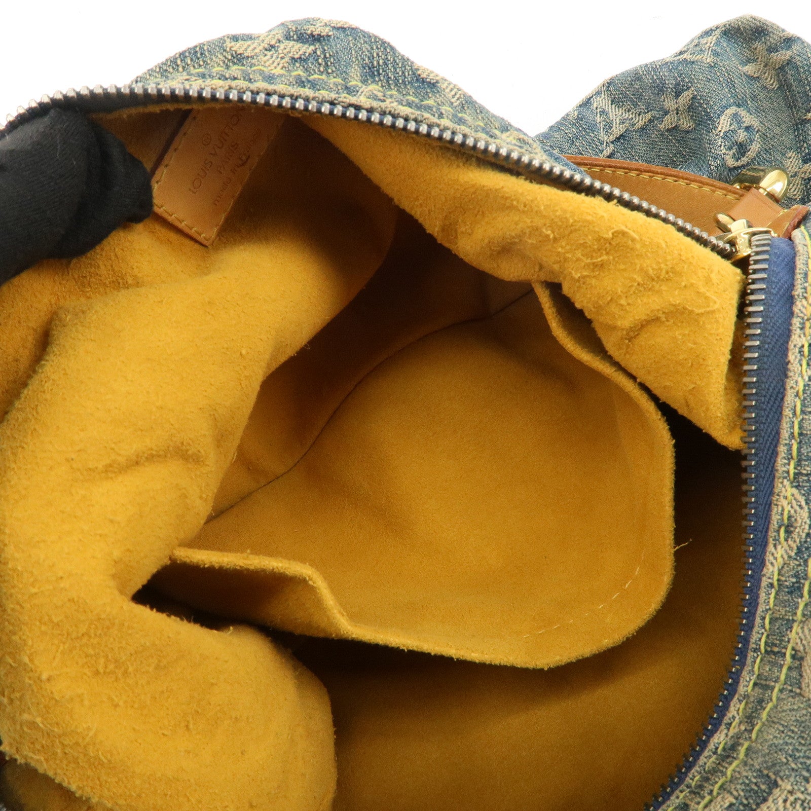 Louis Vuitton Monogram Denim Baggy GM Shoulder Bag Blue M95048