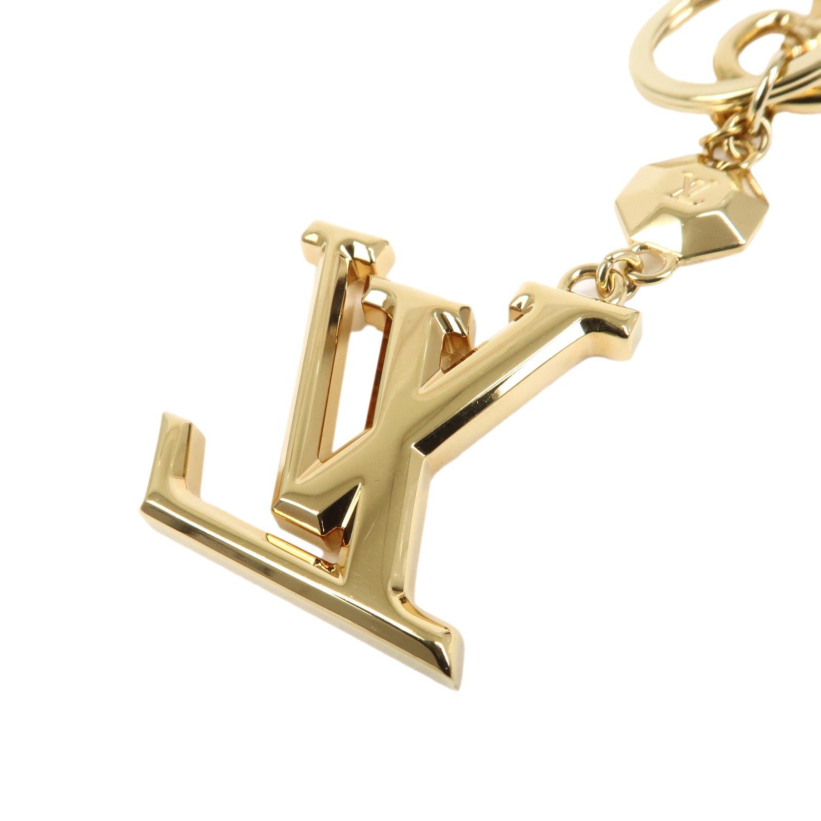 Louis Vuitton Porte Cles LV Facettes Bag Charm Gold M65216