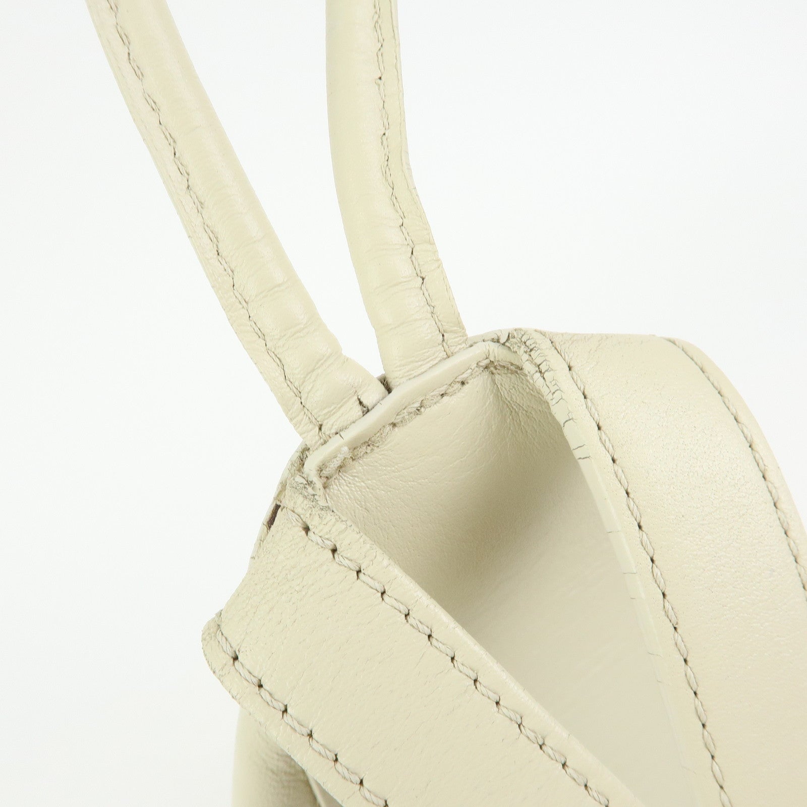 LOEWE Anagram Anton Leather Backpack Rucksuck Ivory