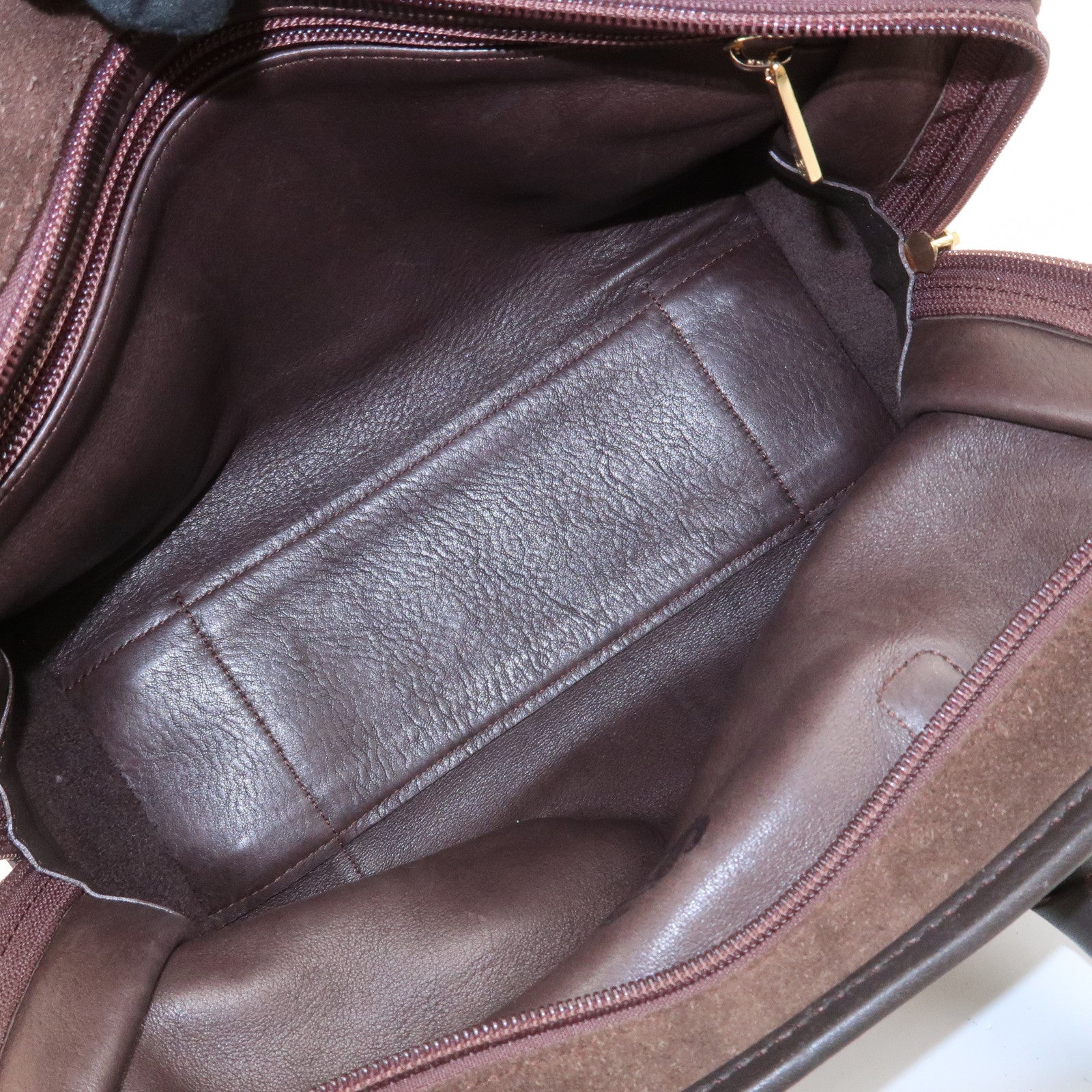 LOEWE Anagram Suede Leather Amazona 27 Hand Bag Brown