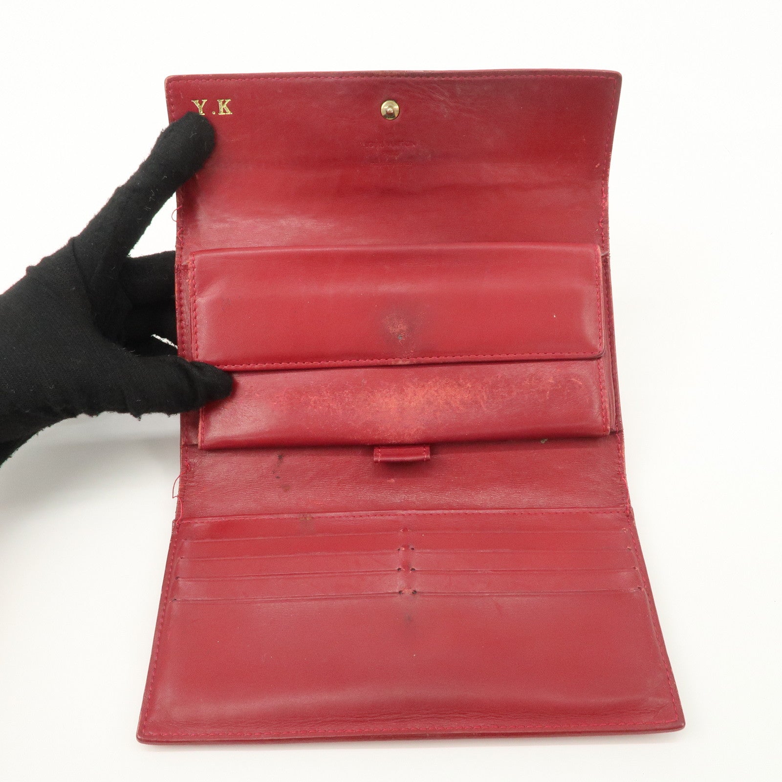 Louis Vuitton Monogram Vernis Set of Long Wallet M91767 M91984 Used
