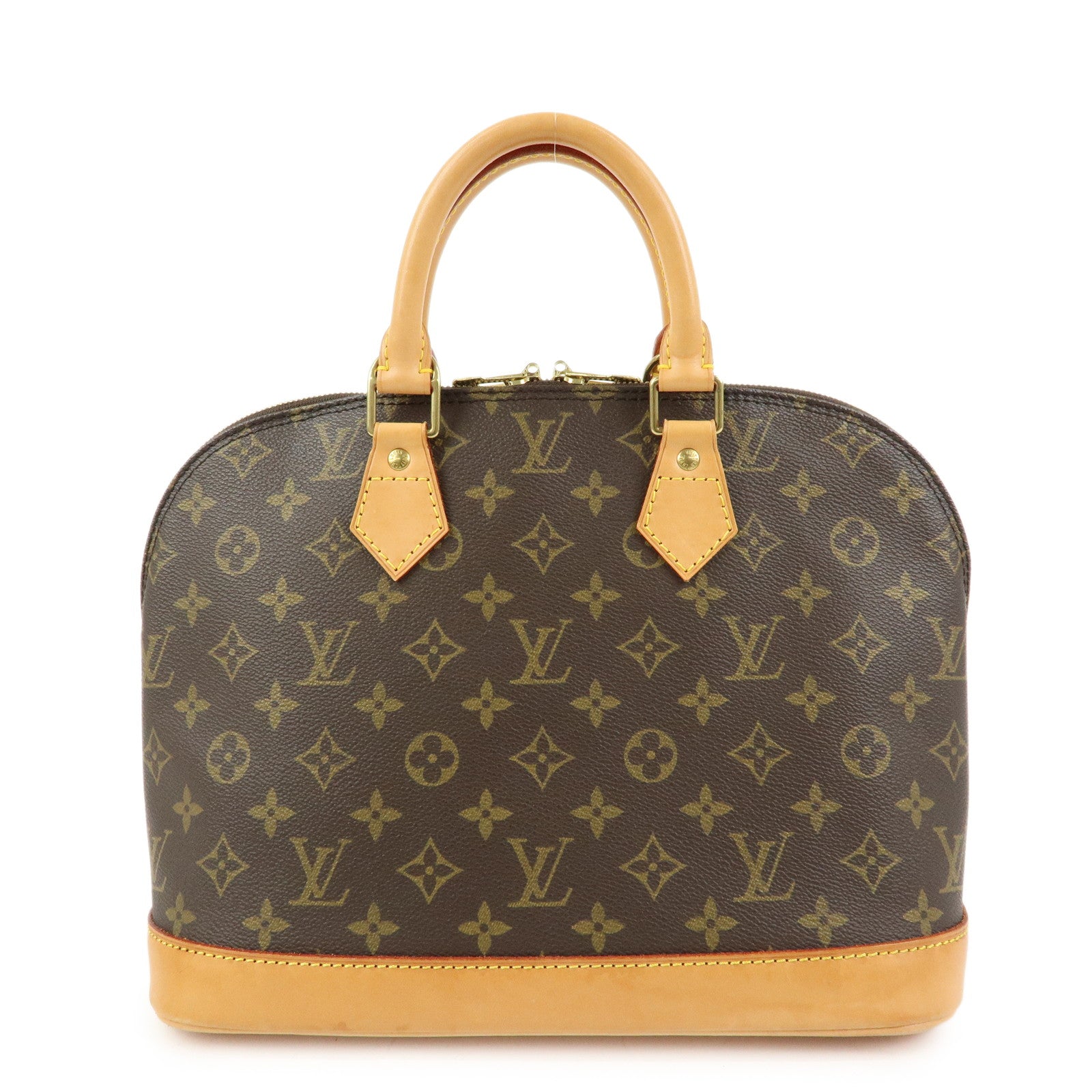 Louis Vuitton Monogram Alma Hand Bag Brown M51130