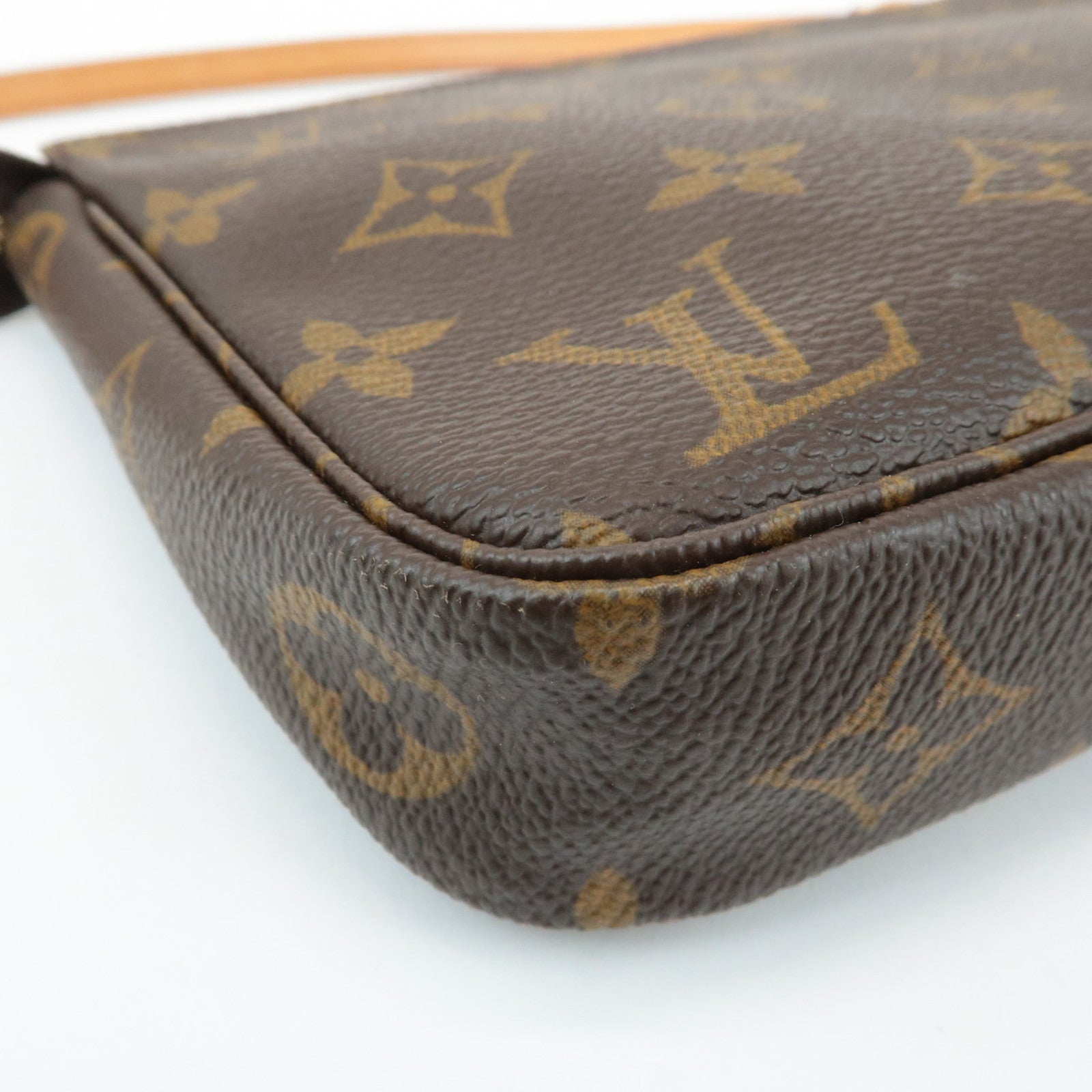 Louis Vuitton Monogram Pochette Accessoires Hand Bag Brown M51980