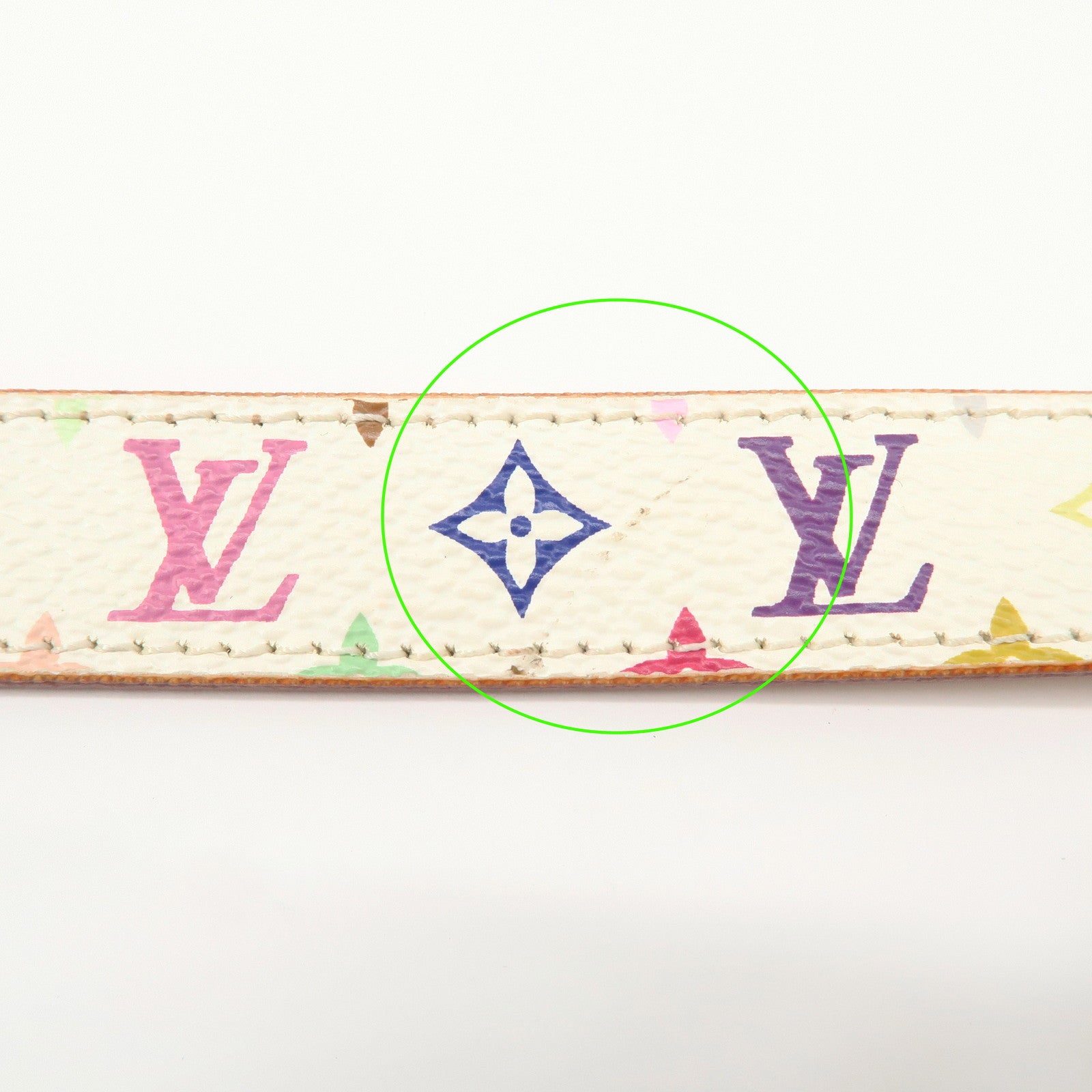 Louis Vuitton Monogram Multicolor Saint Tulle Carre Belt M9270