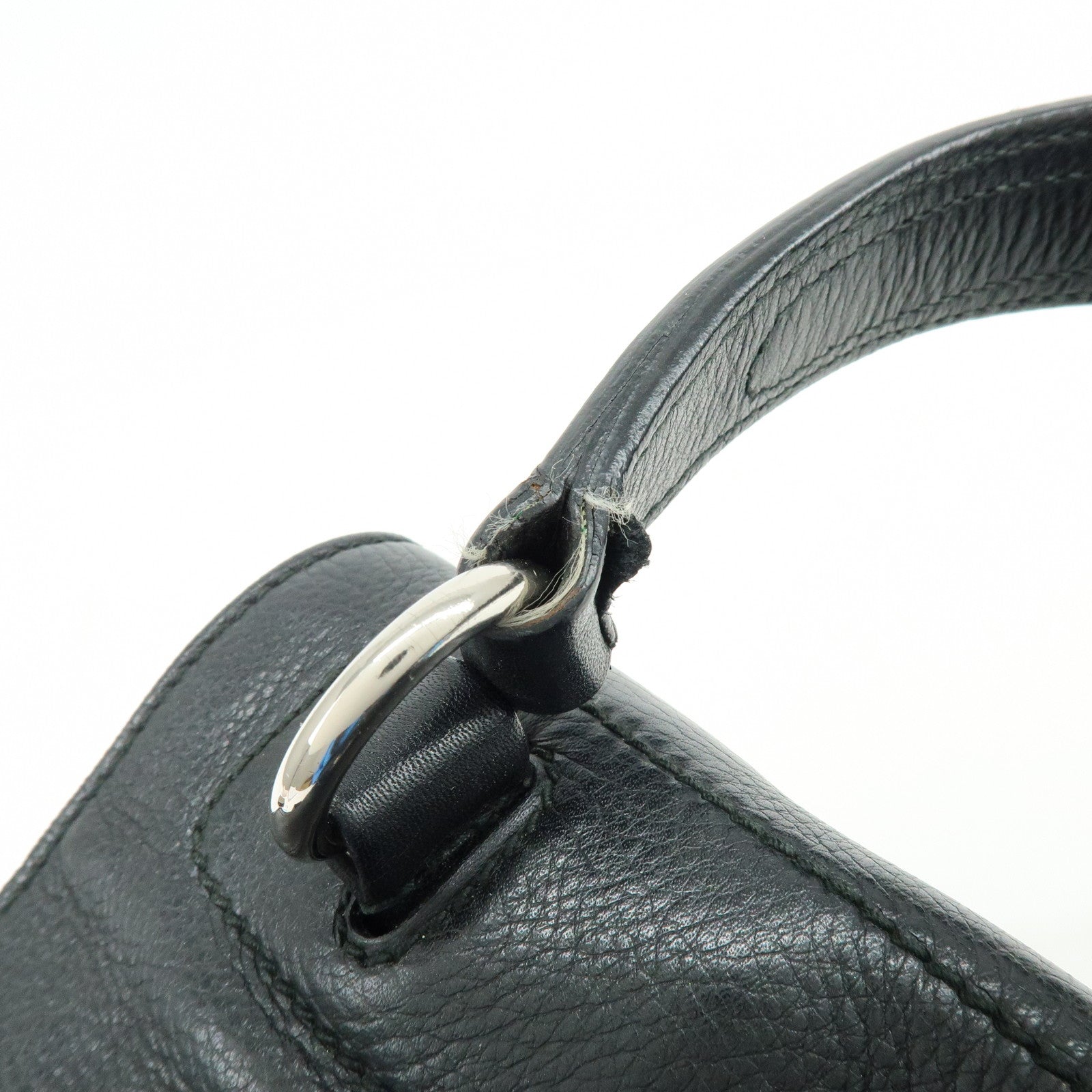 SAINT LAURENT PARIS Muse Two Calf Leather Hand Bag Black 229080