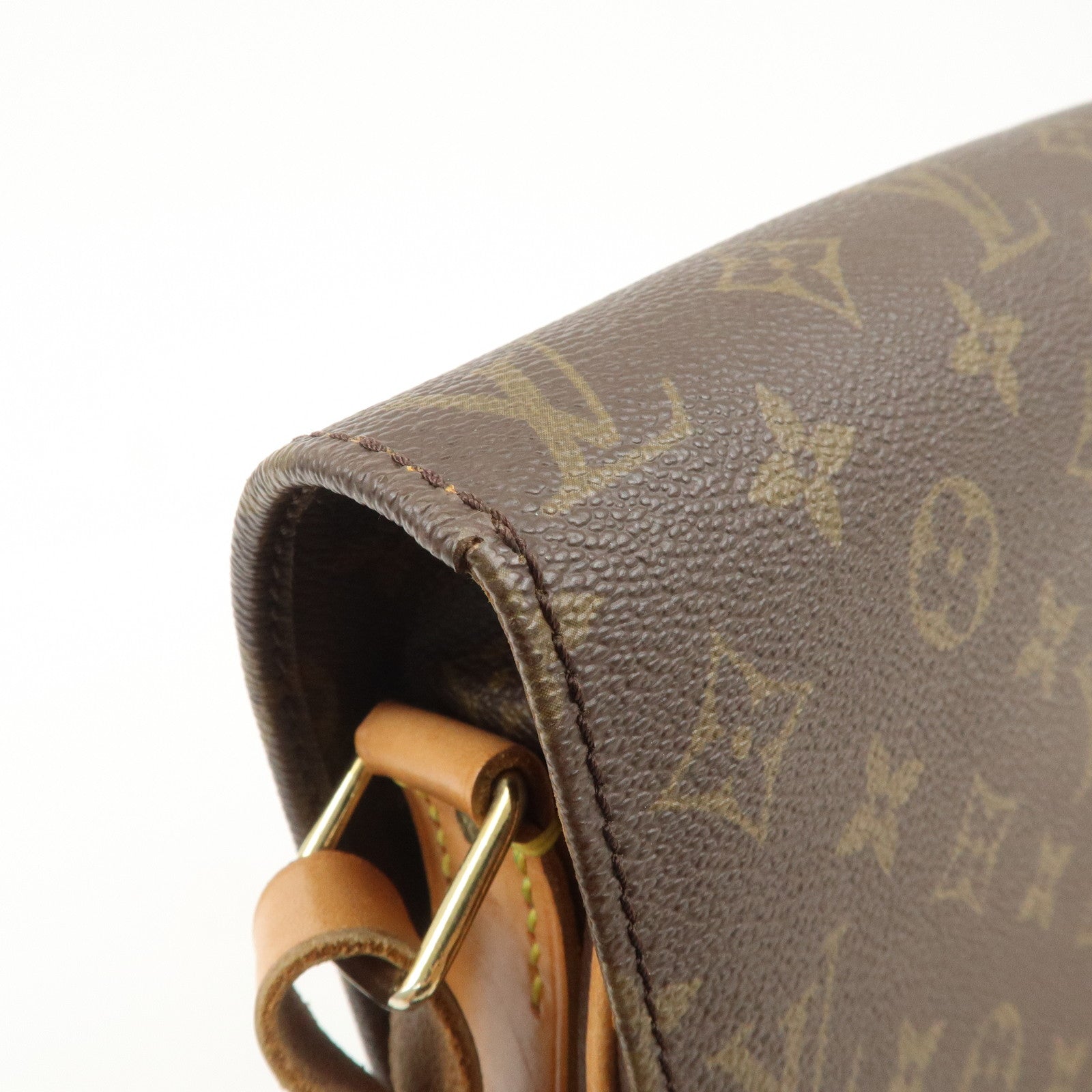 Louis Vuitton Monogram Cartouchiere GM Crossbody Bag Brown M51252