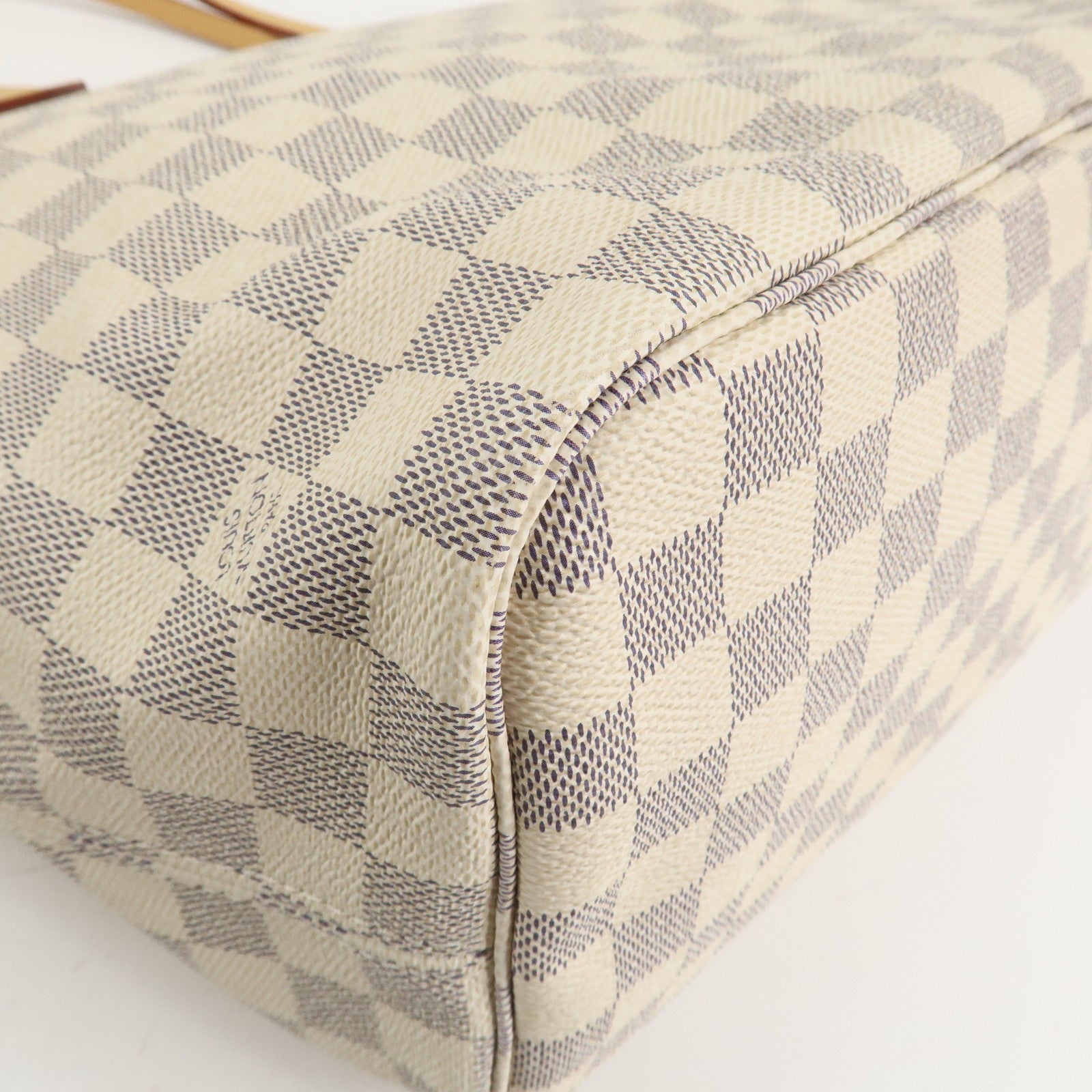 Louis Vuitton Damier Azur Neverfull MM Rose Ballerine N41605 Used