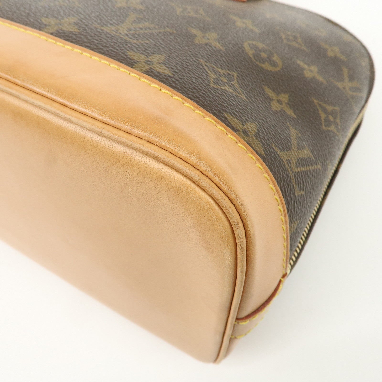 Louis Vuitton Monogram Alma PM Hand Bag Brown M51130 Used