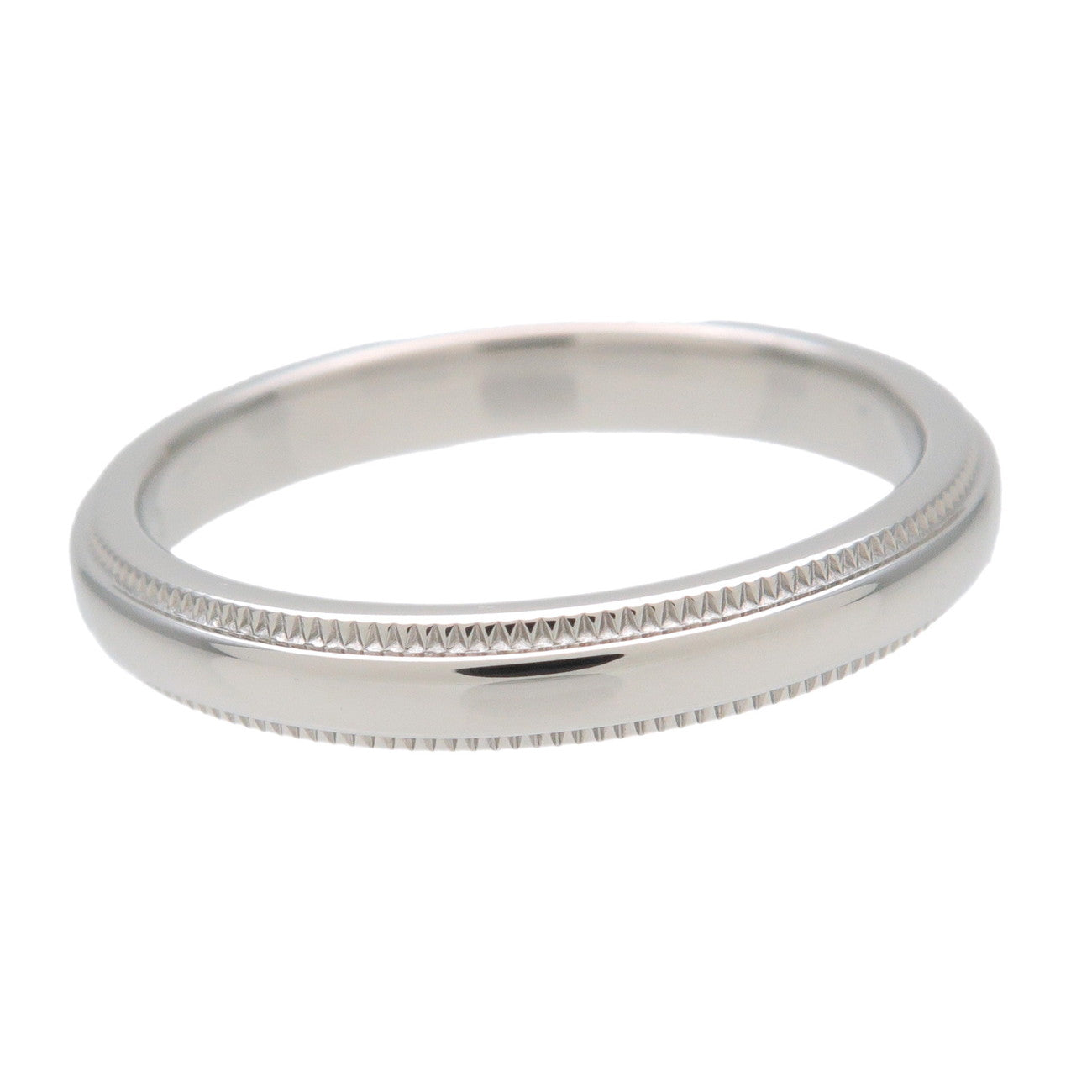 Tiffany&Co. Milgrain Band Ring Platinum PT950 US6.5 EU52.5