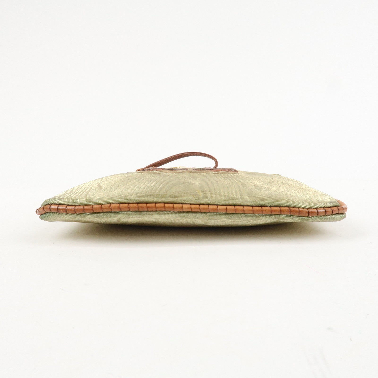 LOEWE Anagram Leather Canvas Shoulder Bag Crossbody Bag Beige Brown Used