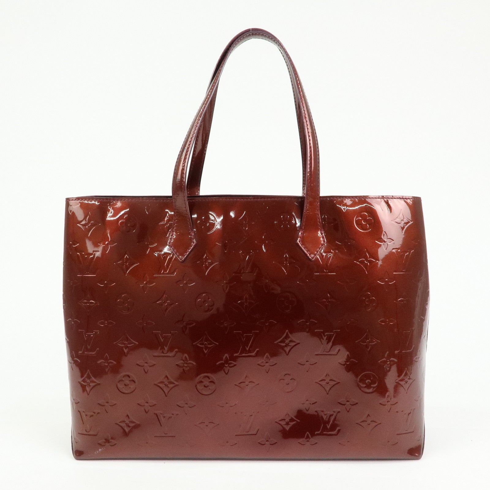 Louis Vuitton Monogram Vernis Leather Wilshire MM Tote Bag M91646