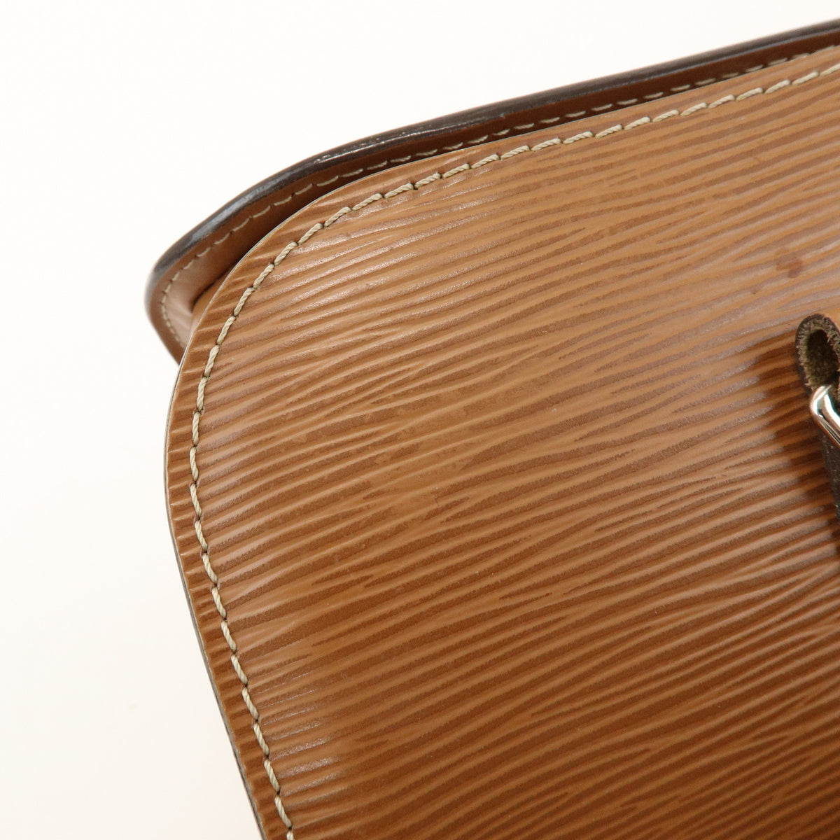 Louis Vuitton Epi Soufflot Leather Shoulder Hand Bag Canelle M52861
