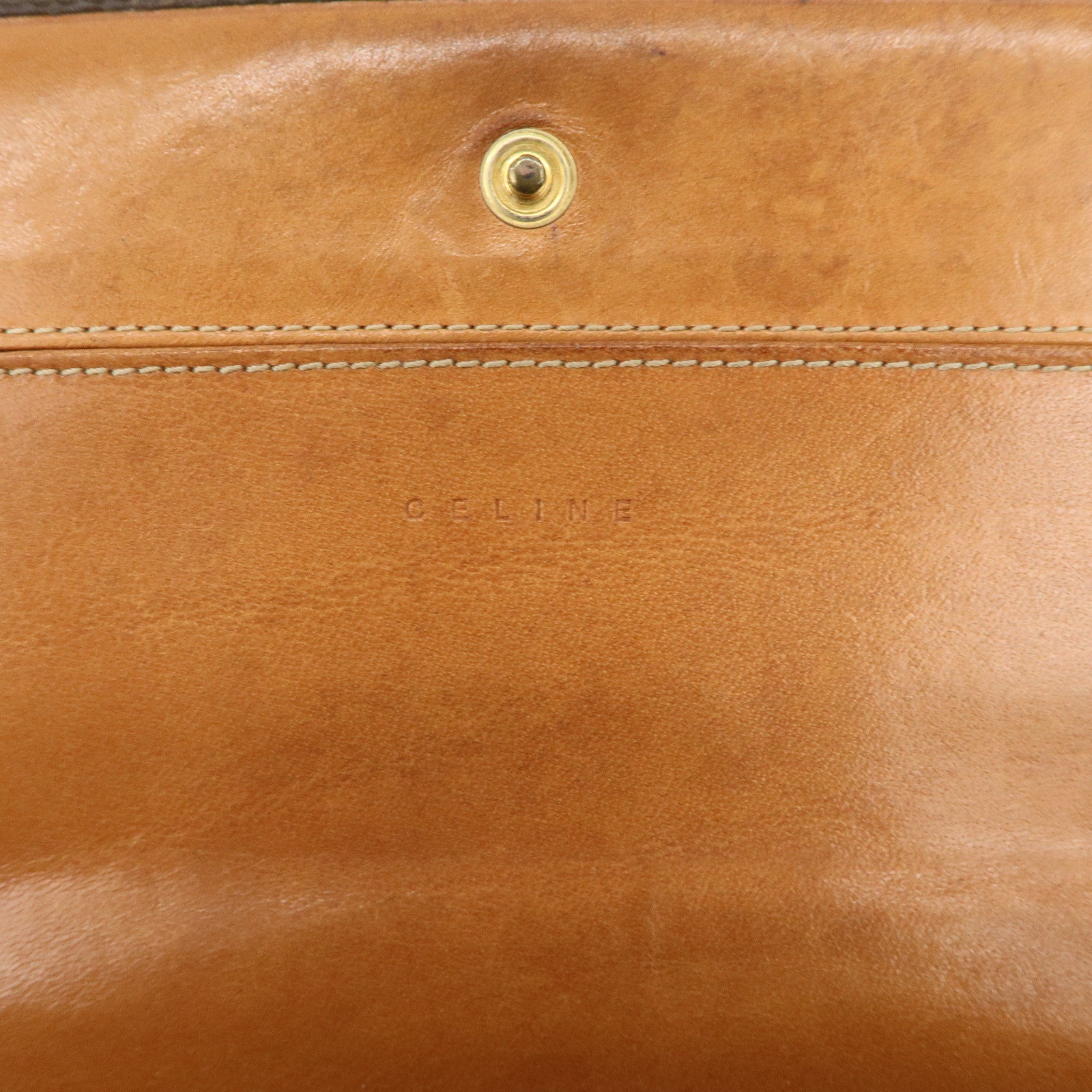 Celine Macadam Set of 2 PVC Long Wallet Brown Black