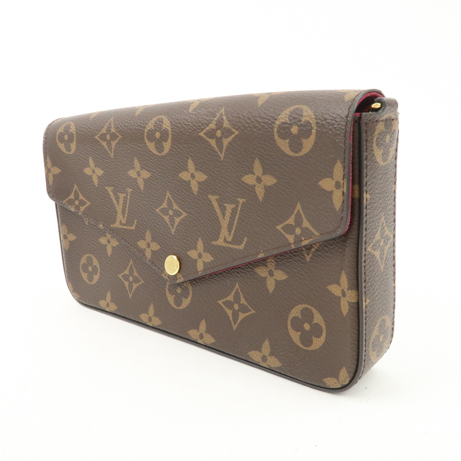 Louis Vuitton Monogram Pochette Felicie Shoulder Bag Brown M61276
