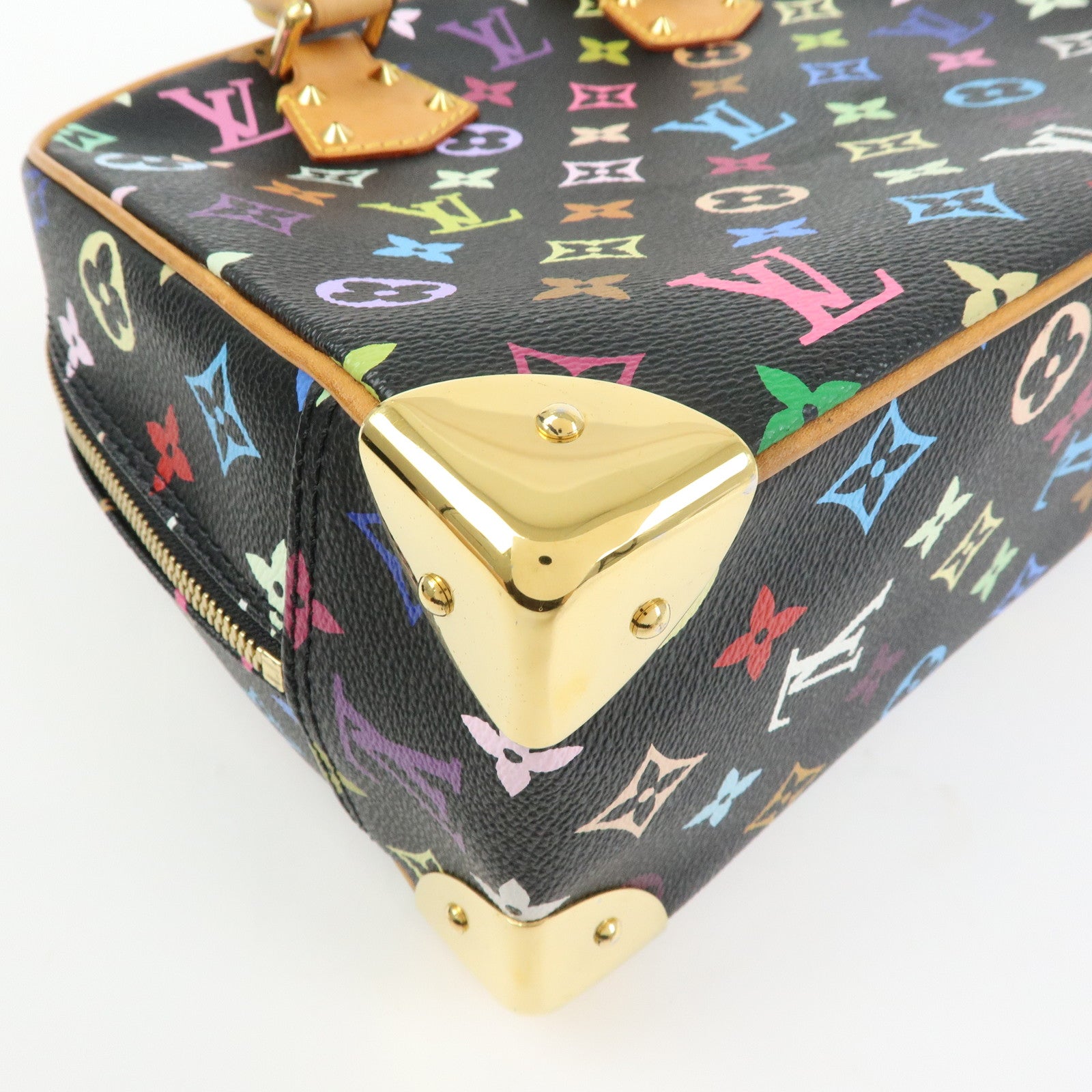 Louis Vuitton Monogram Trouville Multicolor Hand Bag Noir M92662