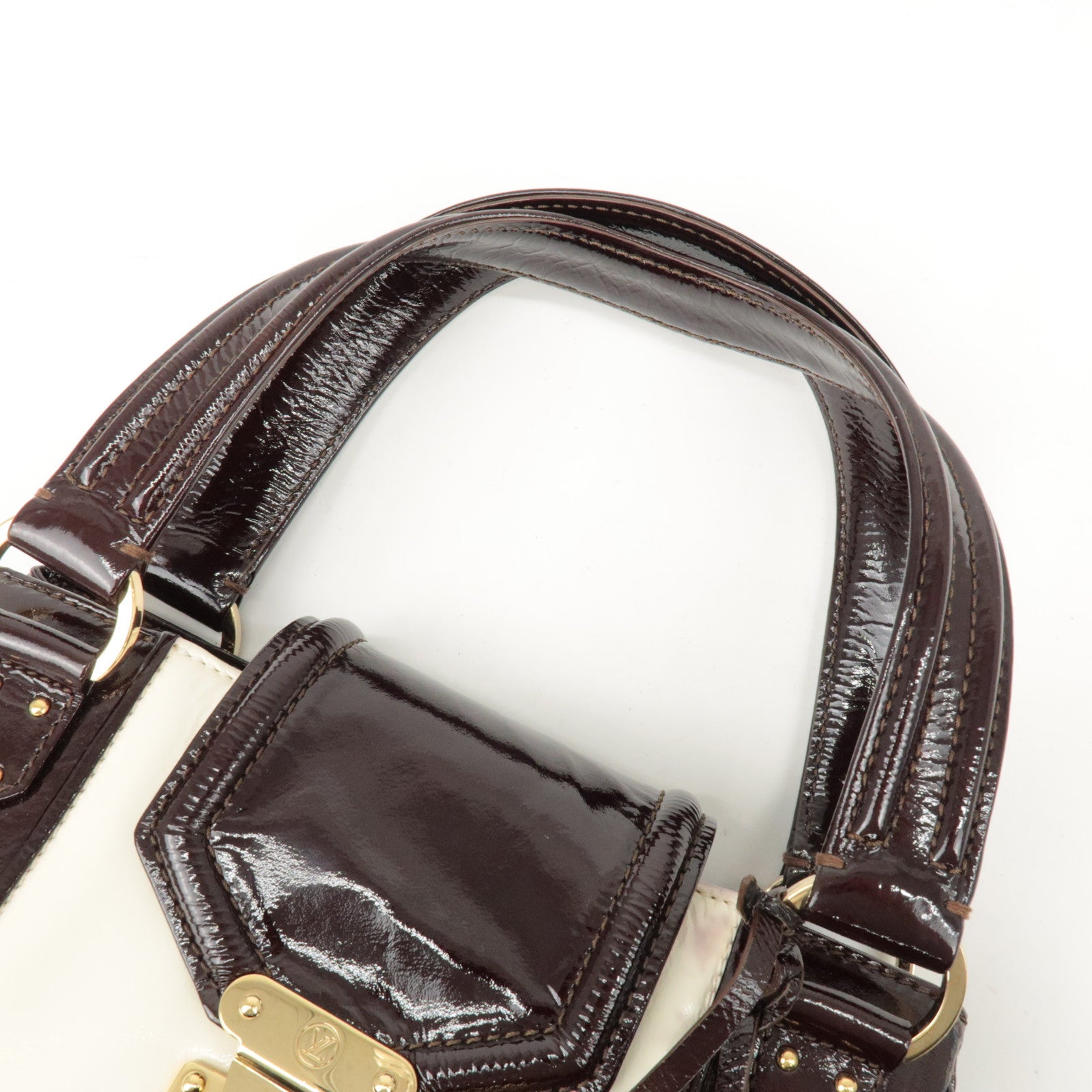 Louis Vuitton Cruise Line Sac Bicolore Leather Hand Bag M92516 Used