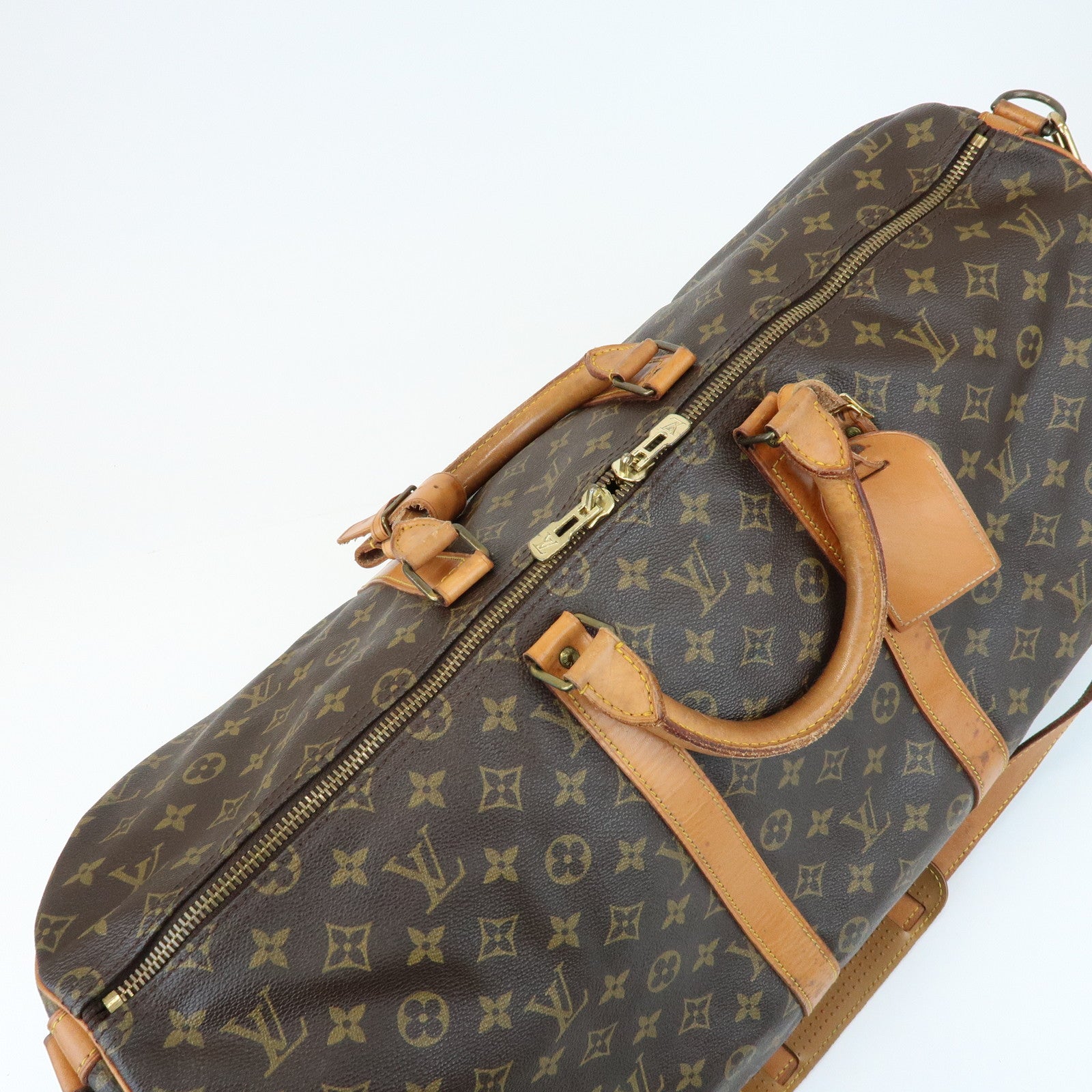 Louis Vuitton Monogram Keep All Bandouliere 55 Boston Bag M41414