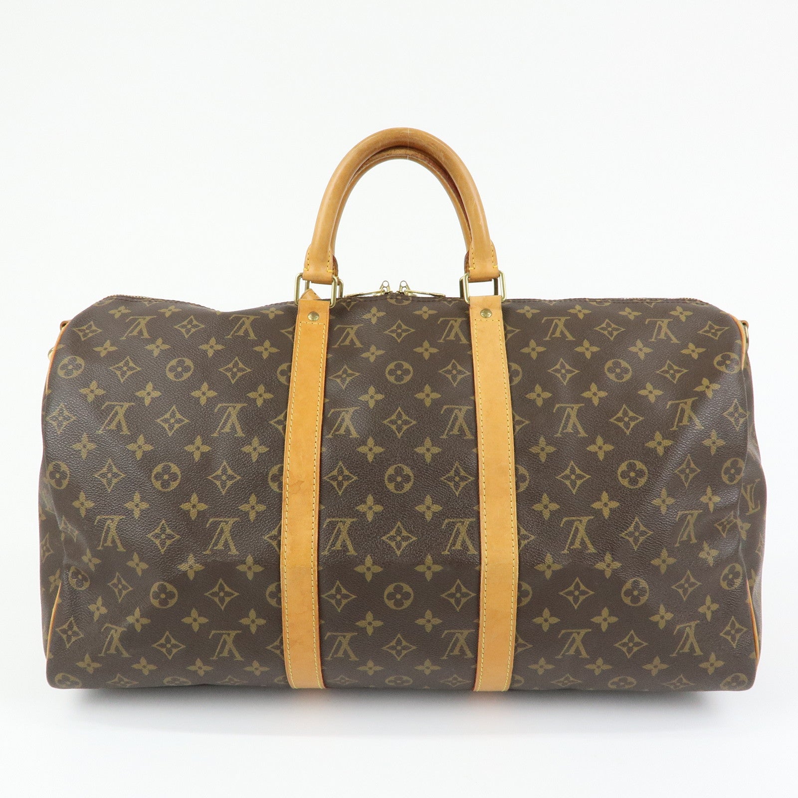 Louis Vuitton Monogram Keep All Bandouliere 50 Boston Bag M41416